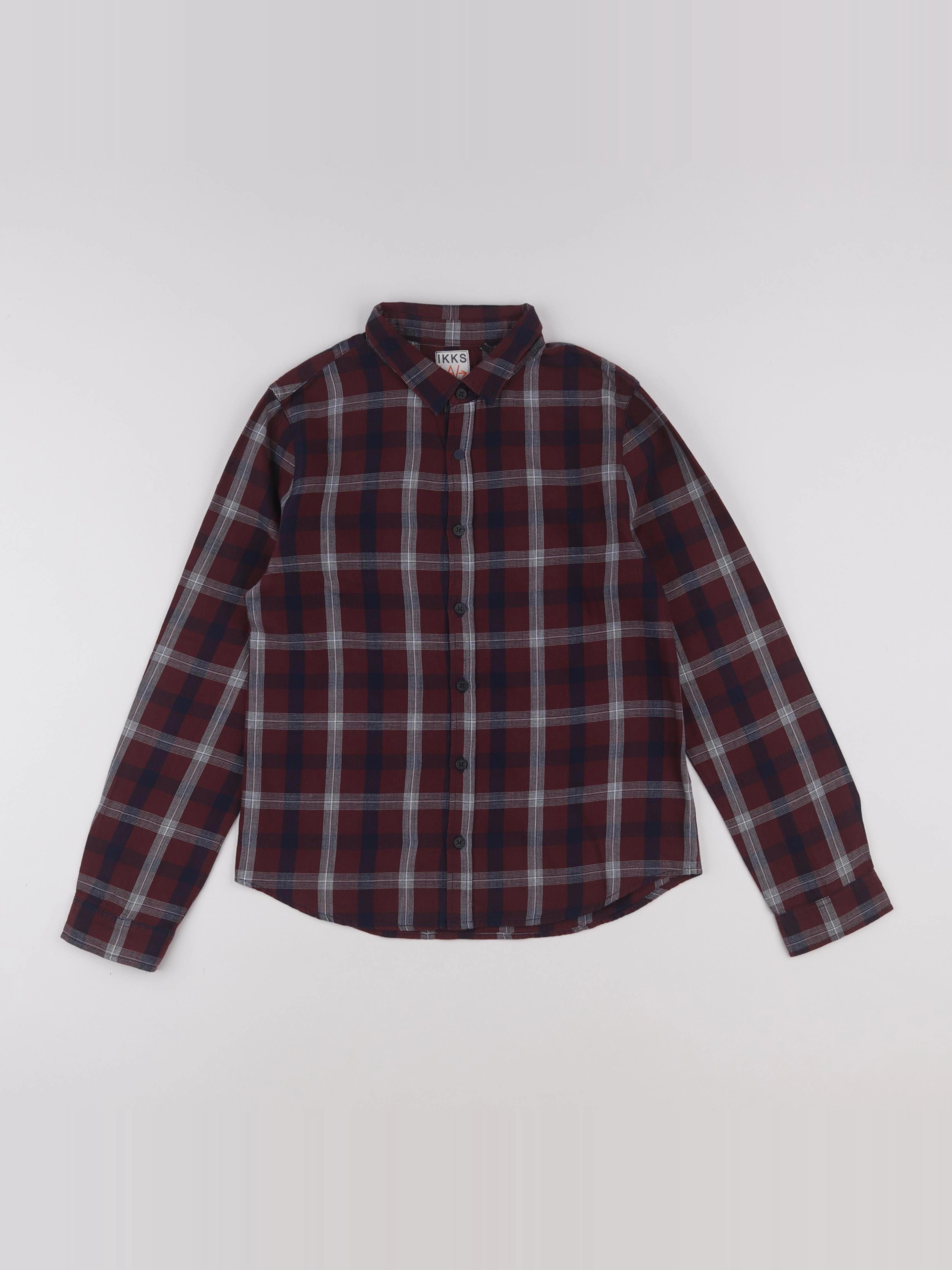 IKKS - chemise bleu, violet - 12 ans