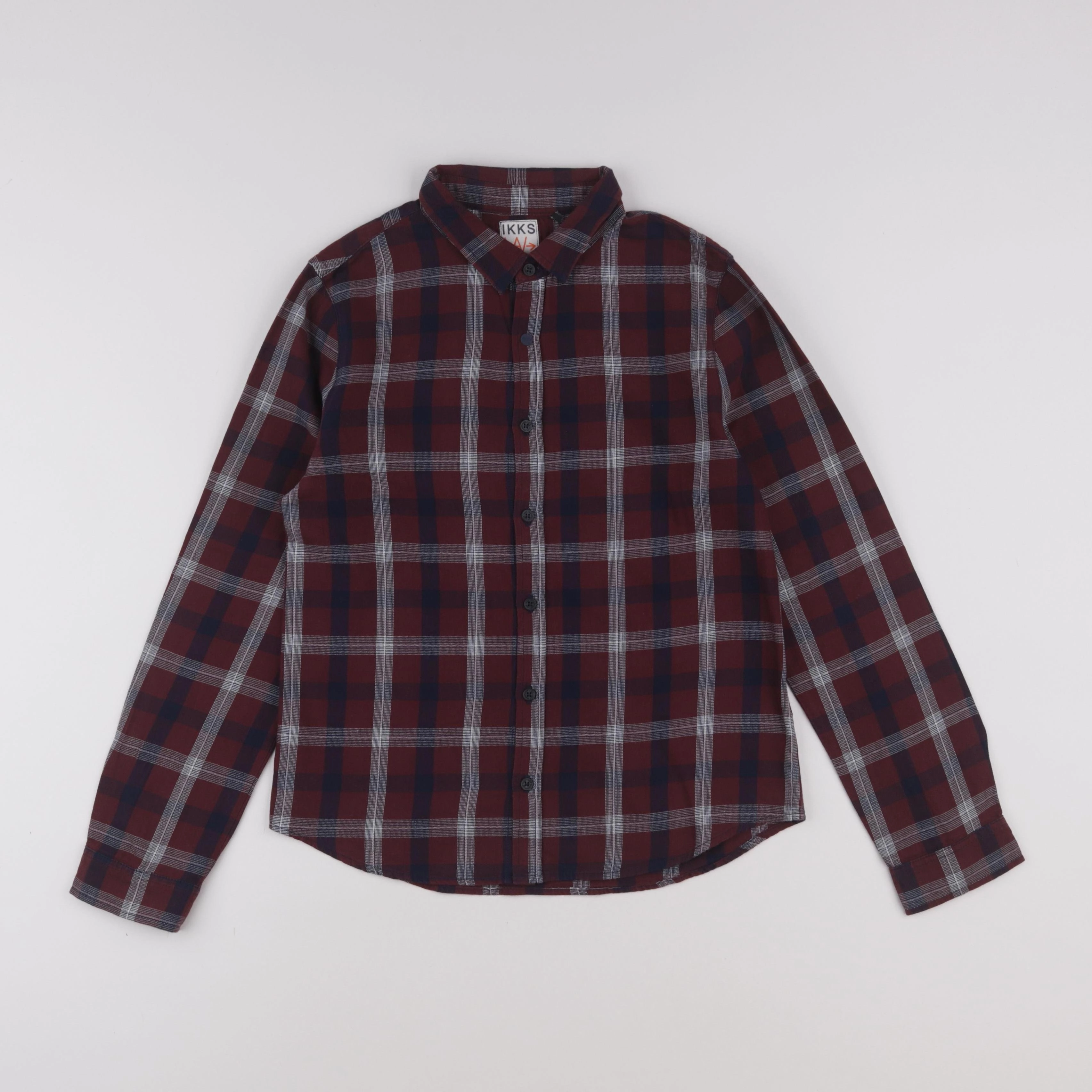 IKKS - chemise bleu, violet - 12 ans
