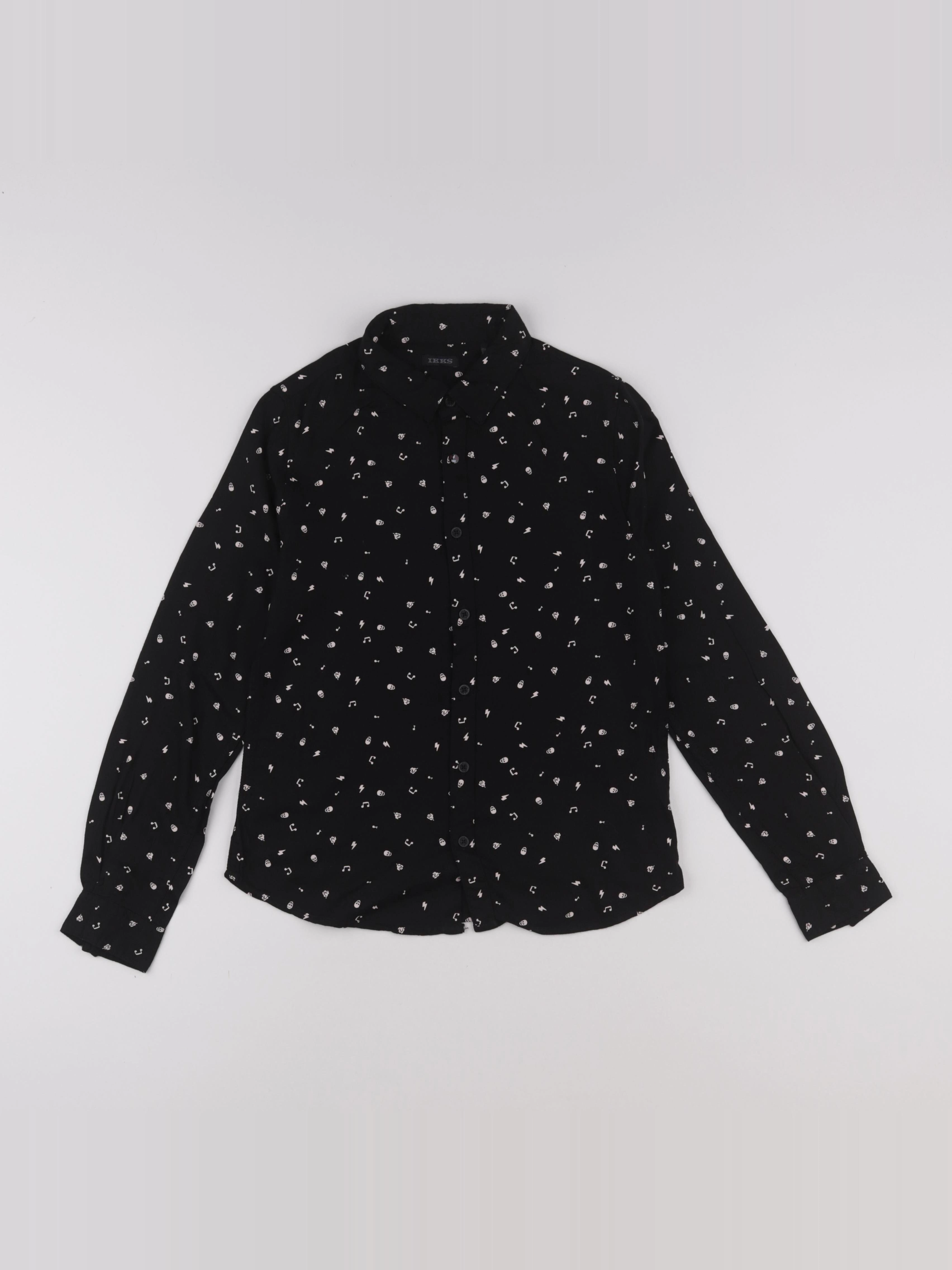 IKKS - chemise noir - 10 ans