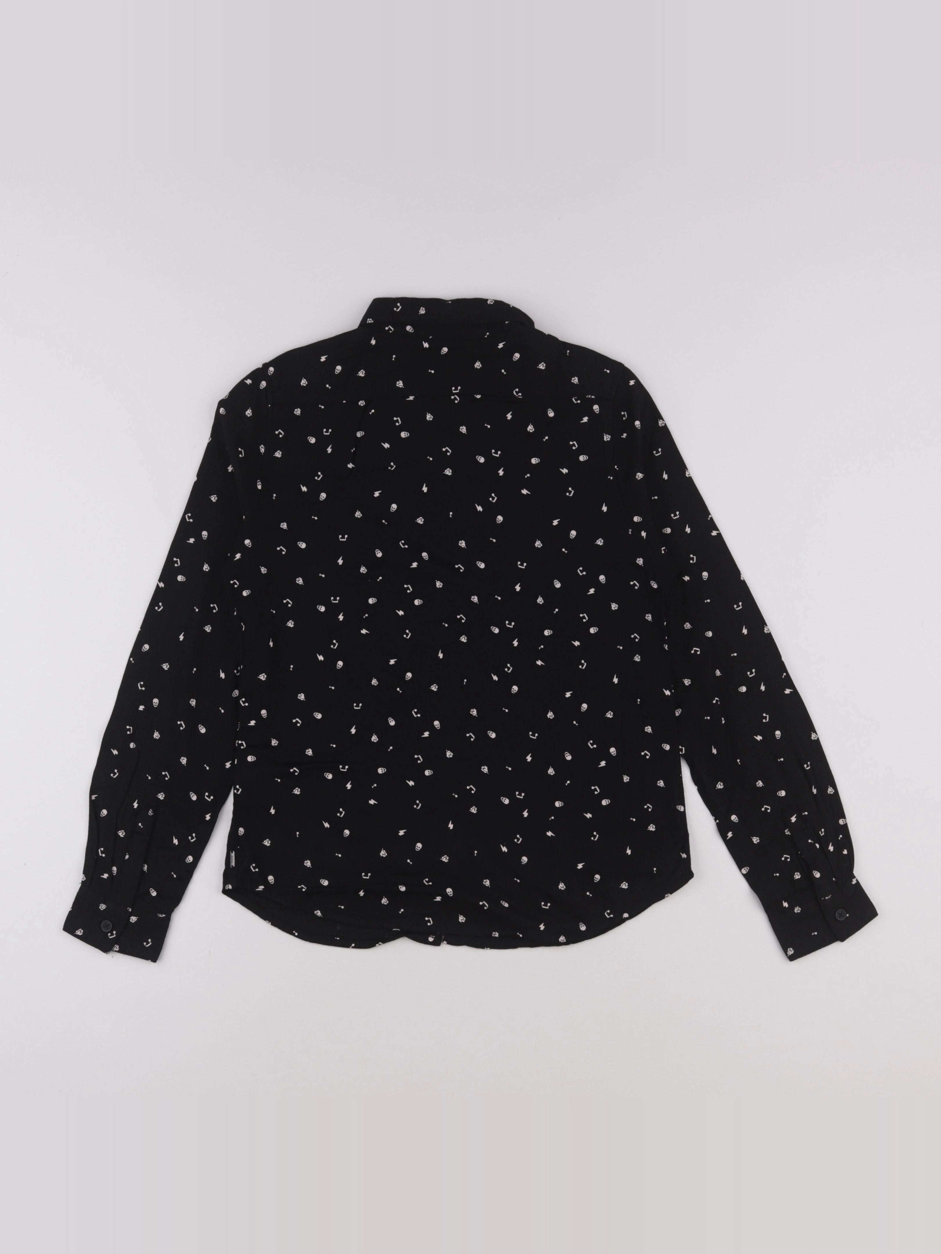 IKKS - chemise noir - 10 ans