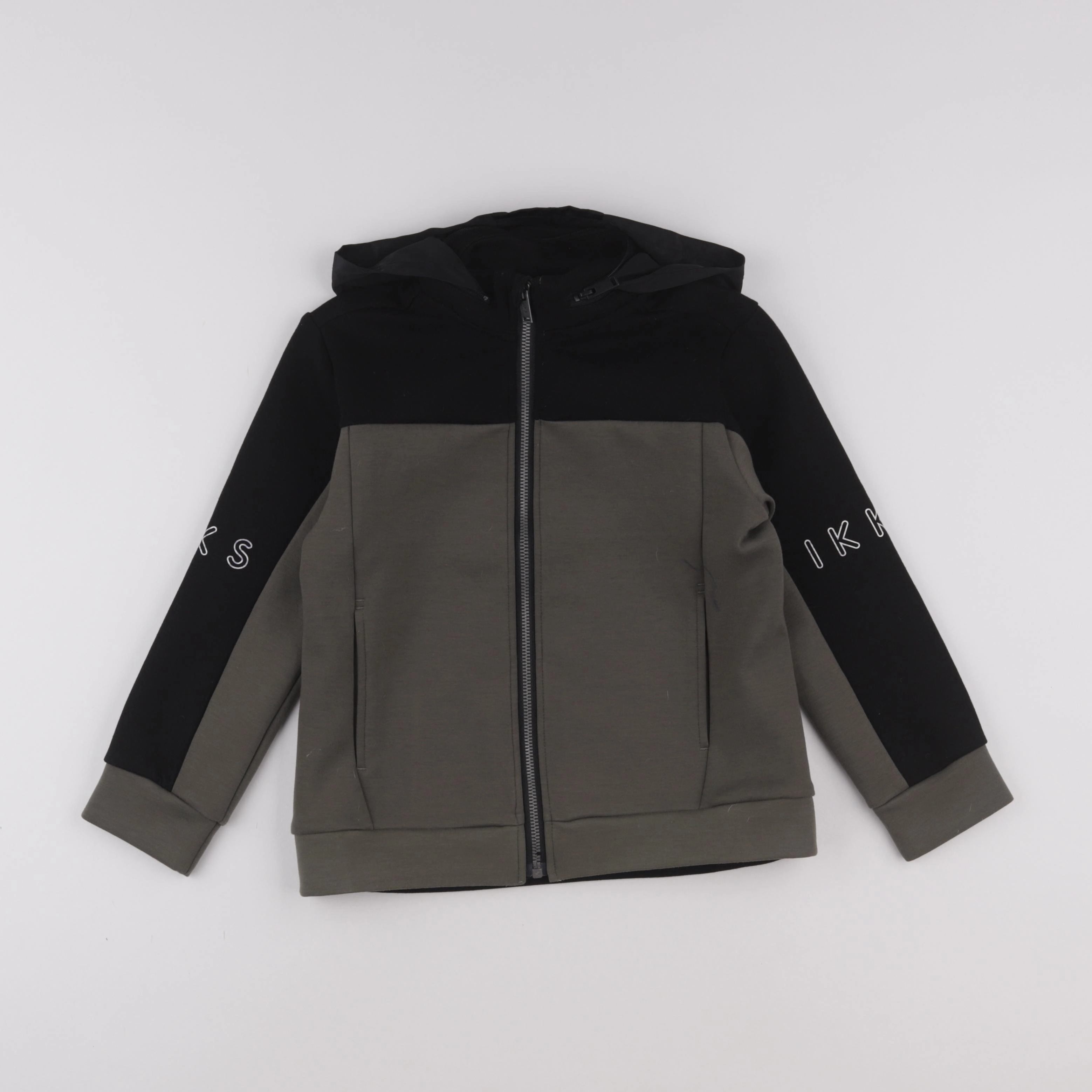IKKS - sweat vert, noir - 8 ans