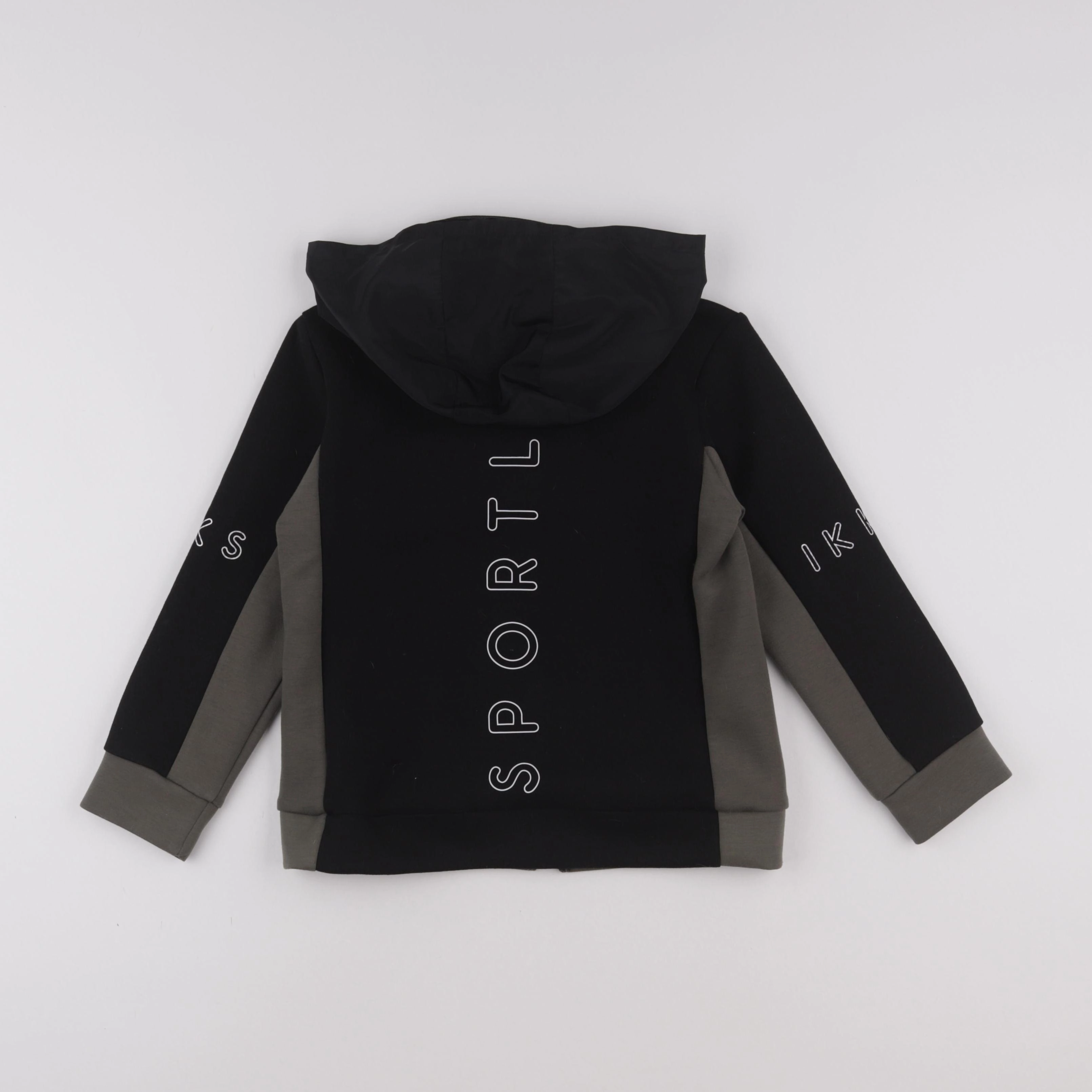 IKKS - sweat vert, noir - 8 ans