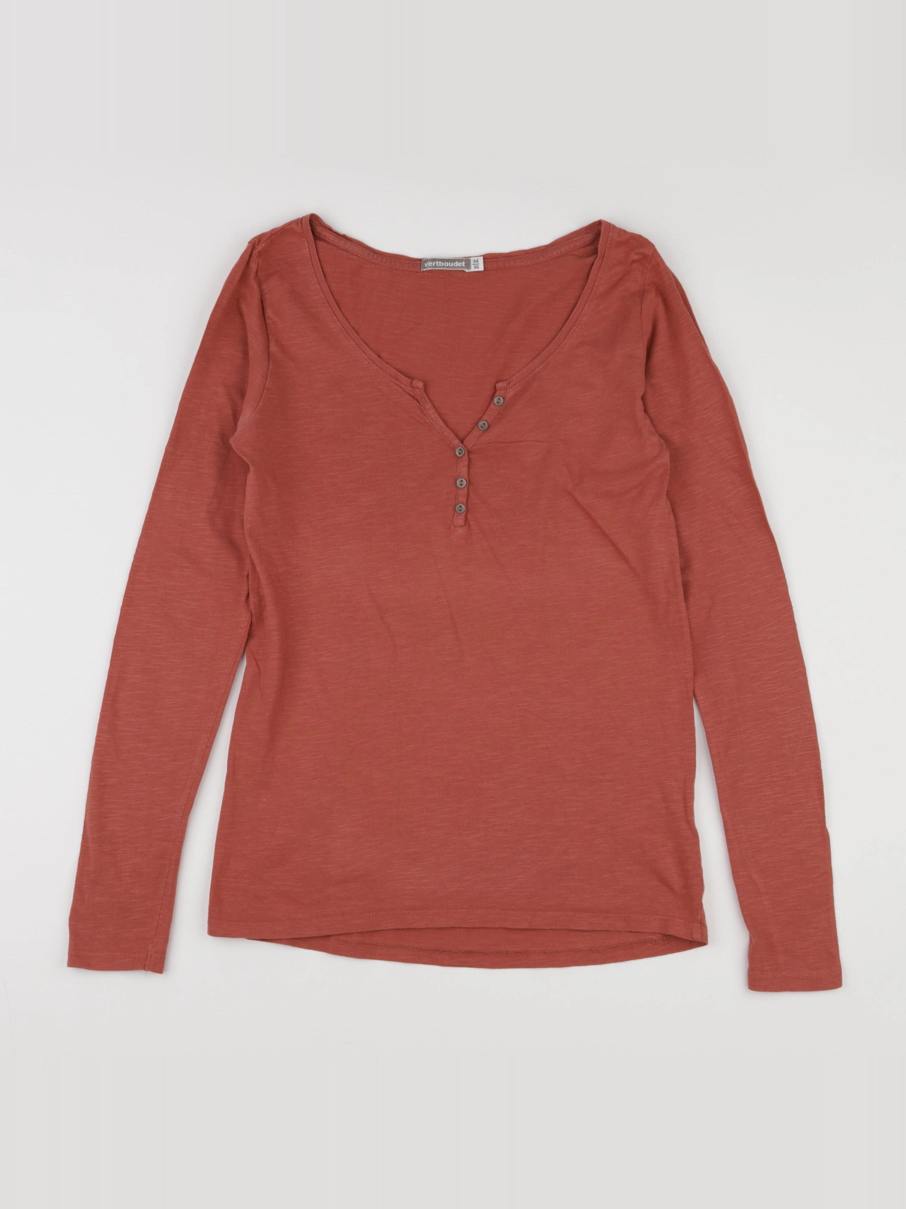 Vertbaudet - tee-shirt grossesse rouge - 34 à 36