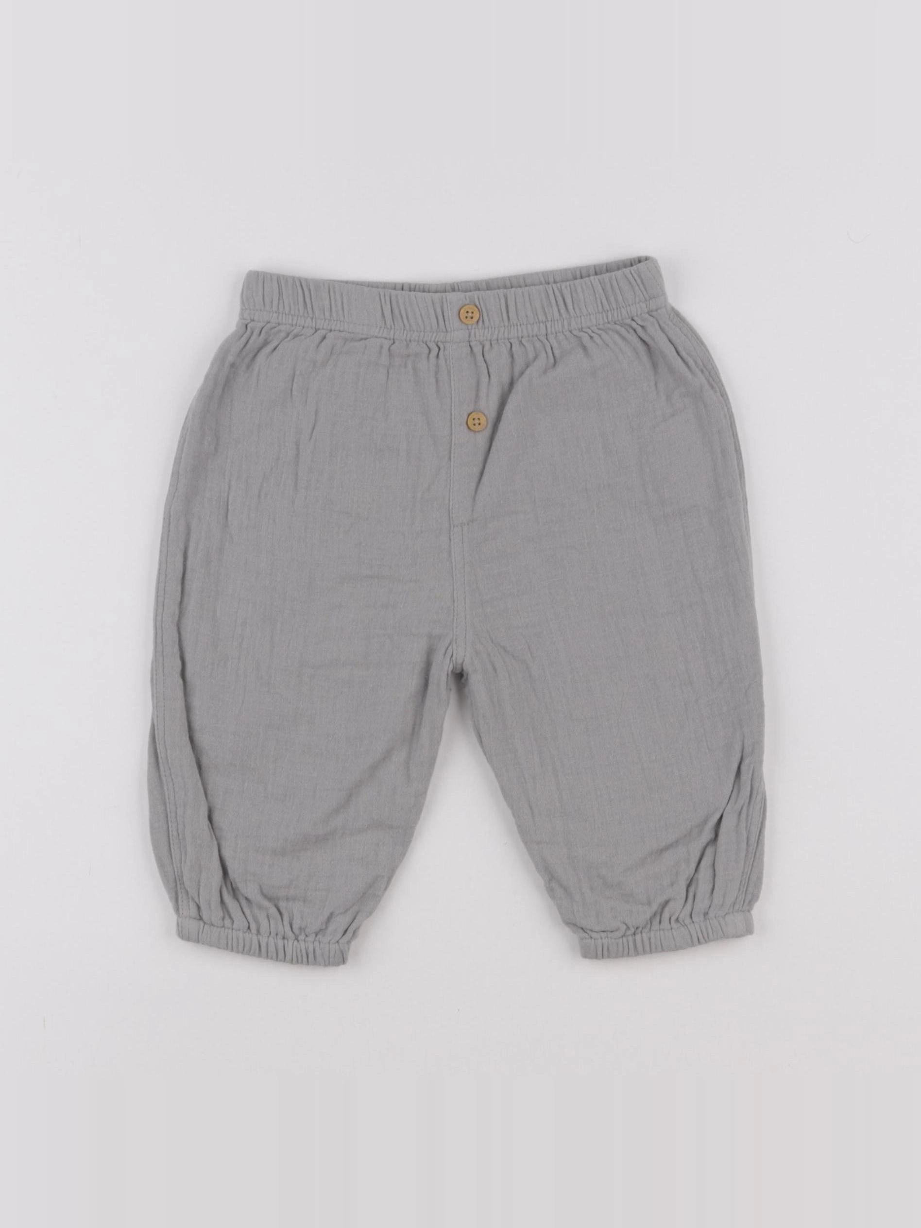 Boutchou - pantalon vert - 9 mois