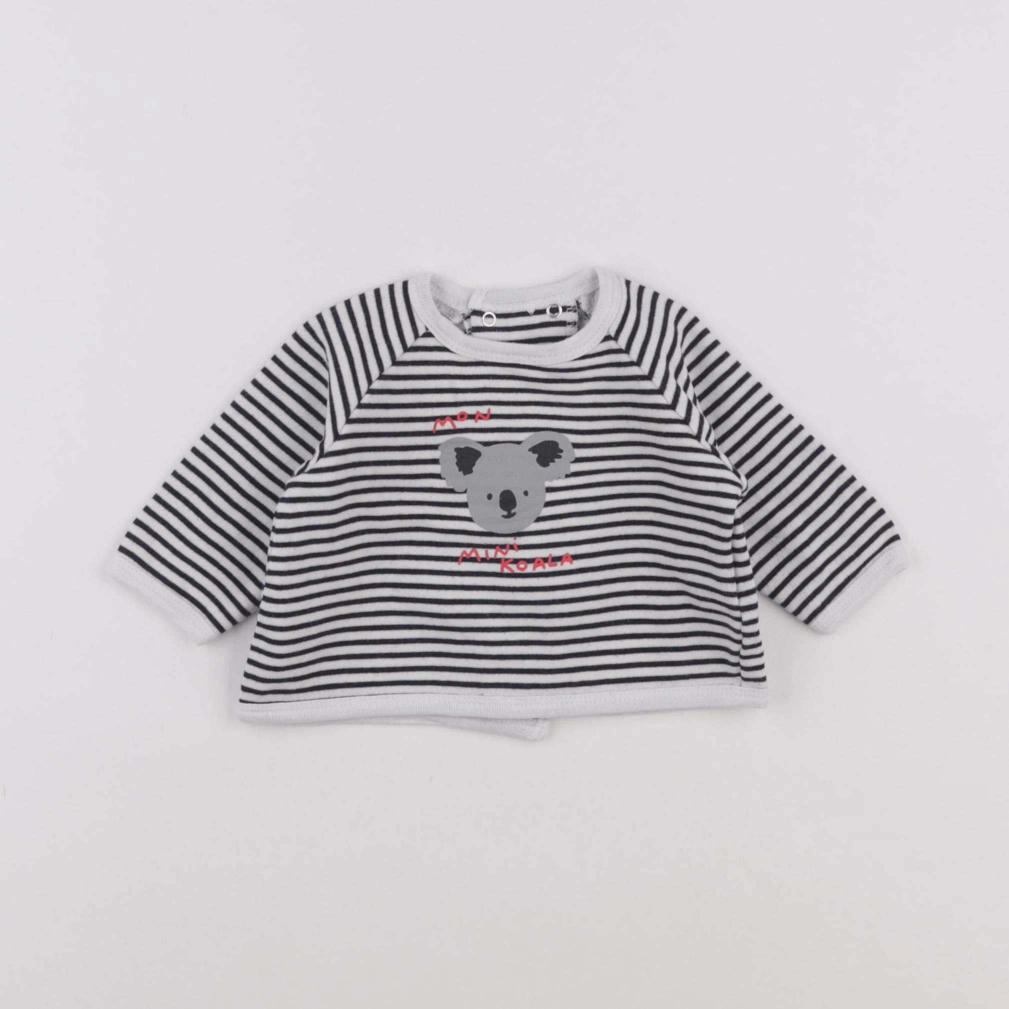 Boutchou - sweat noir - 3 mois