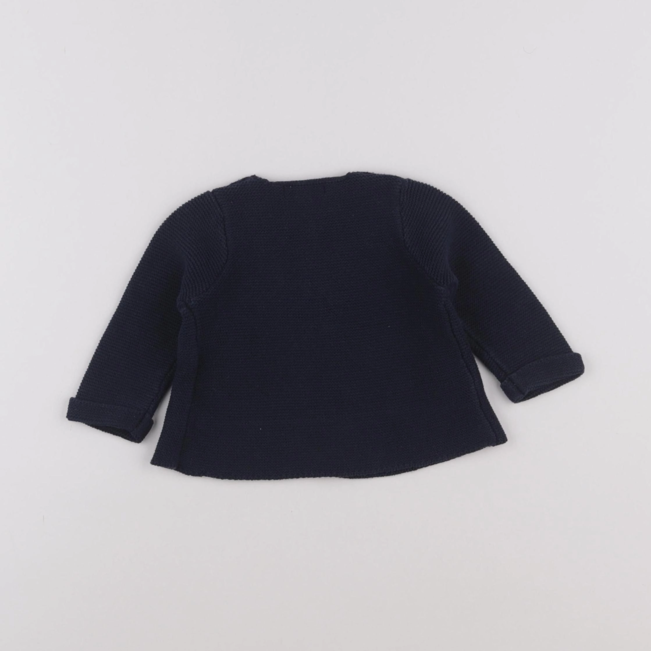 Vertbaudet - gilet bleu - 9 mois