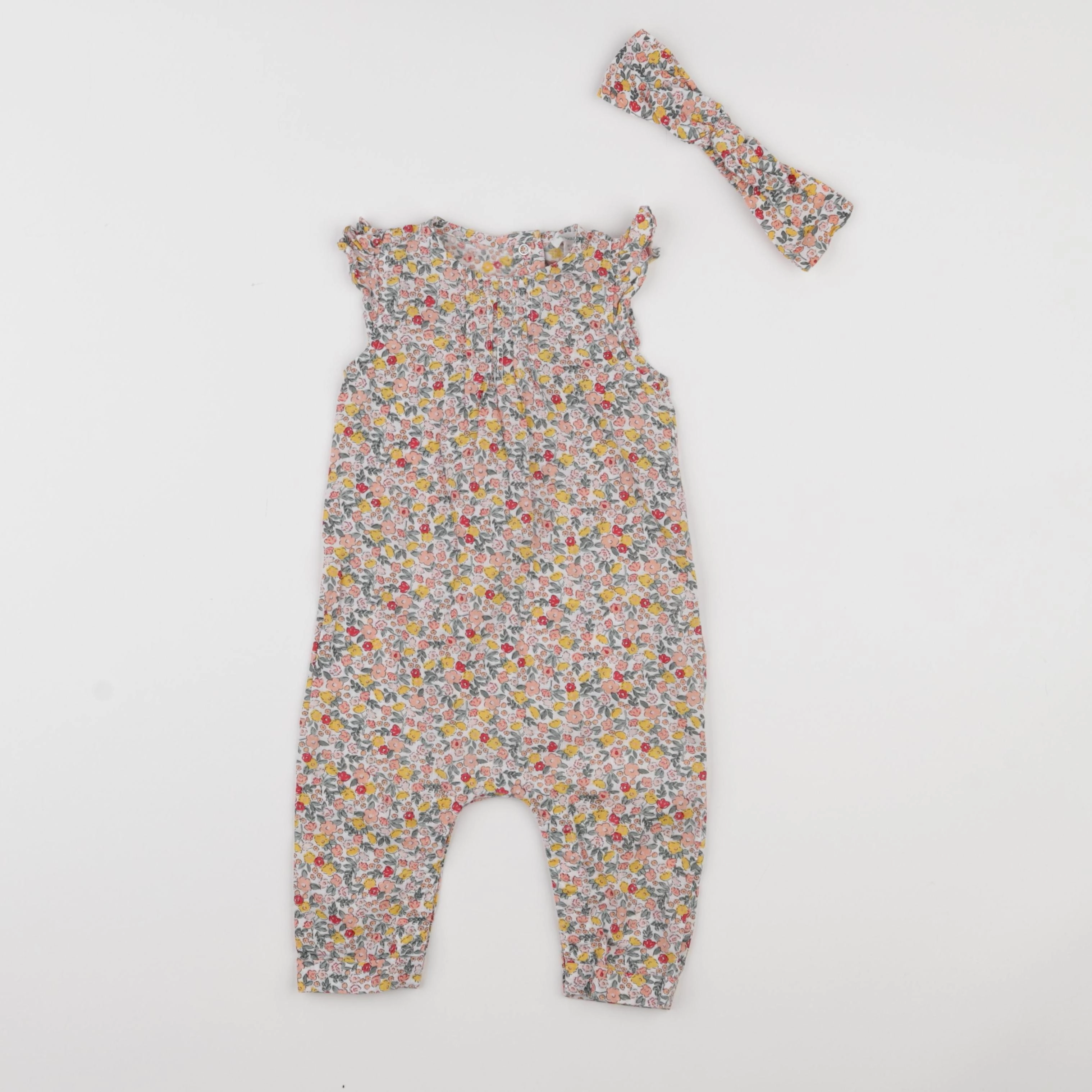 Vertbaudet - combinaison multicolore - 6 mois