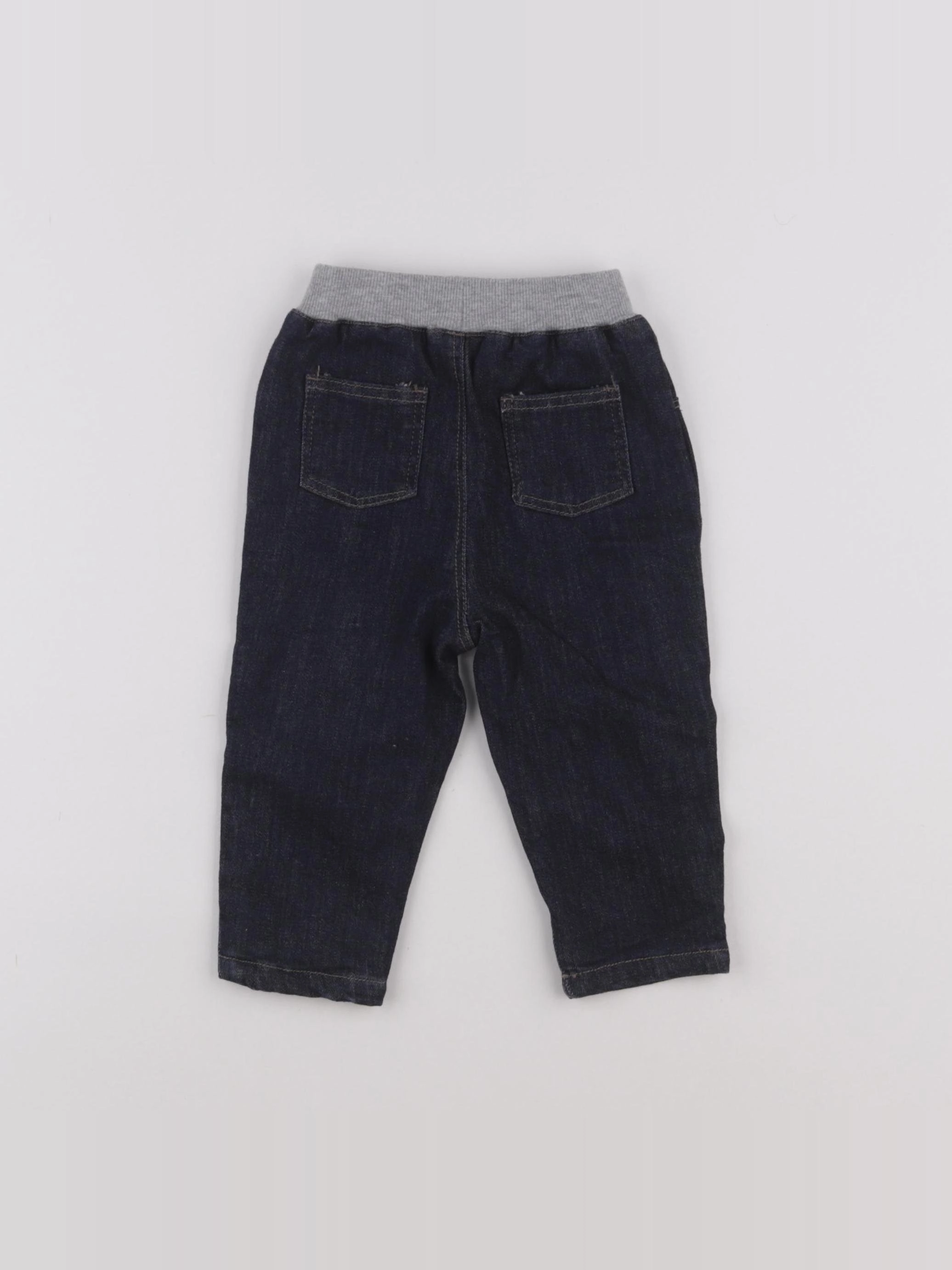 Boutchou - jegging doublé bleu - 9 mois