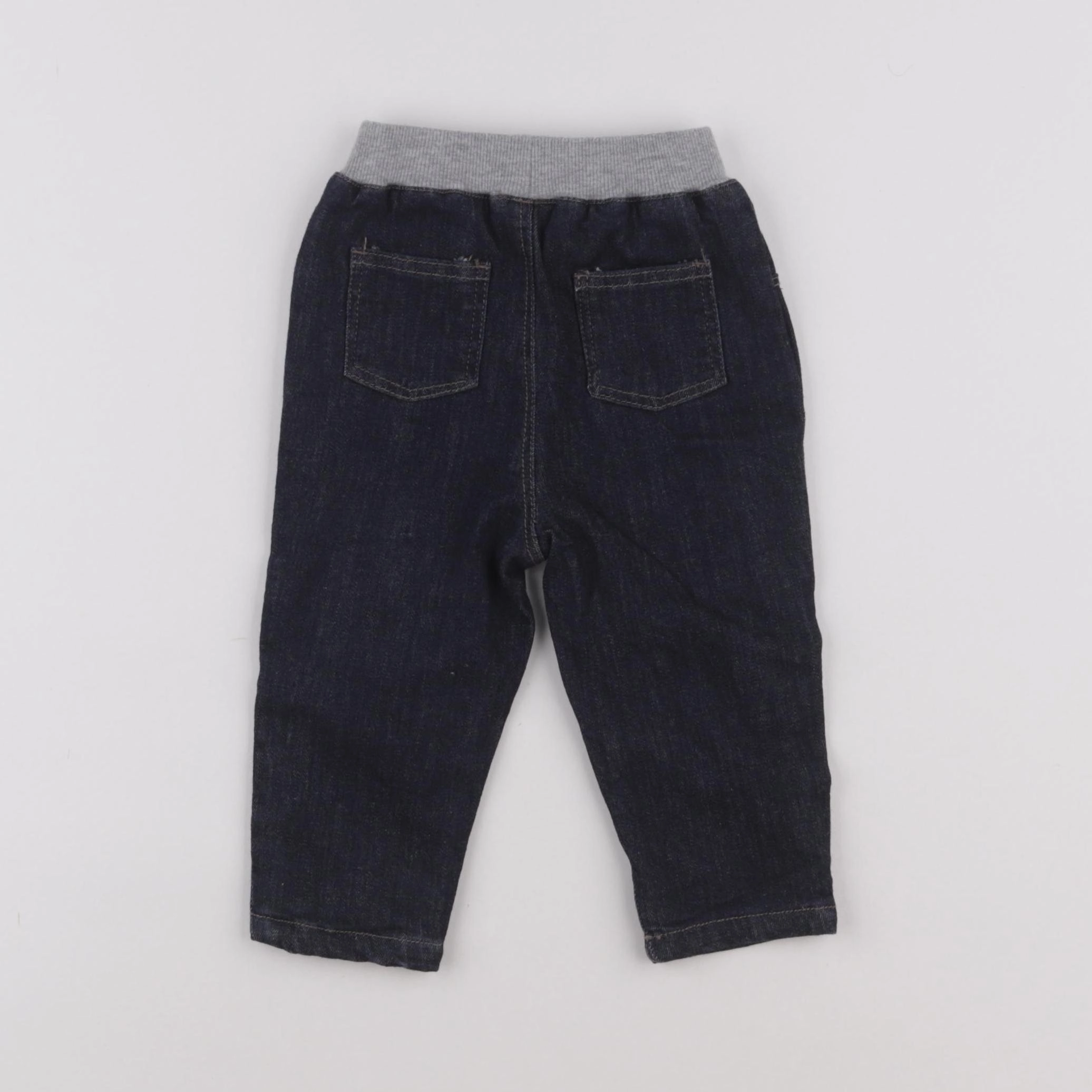 Boutchou - jegging doublé bleu - 9 mois