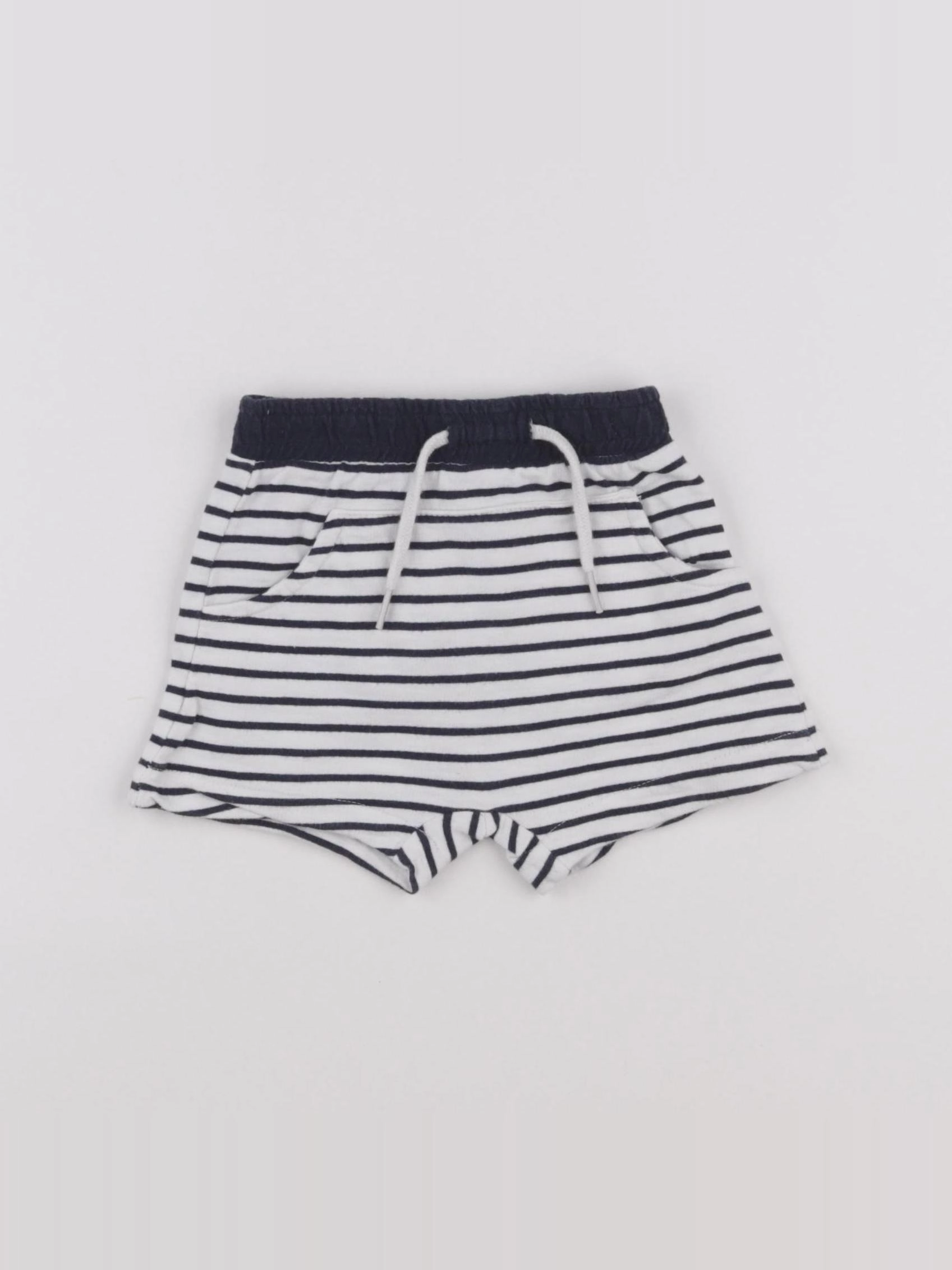 Vertbaudet - short bleu - 12 mois