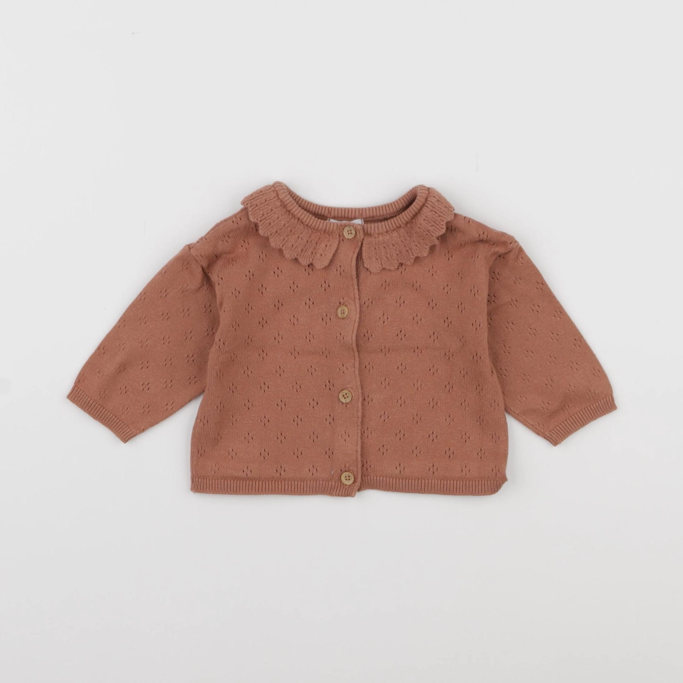 Vertbaudet - gilet marron - 3 mois