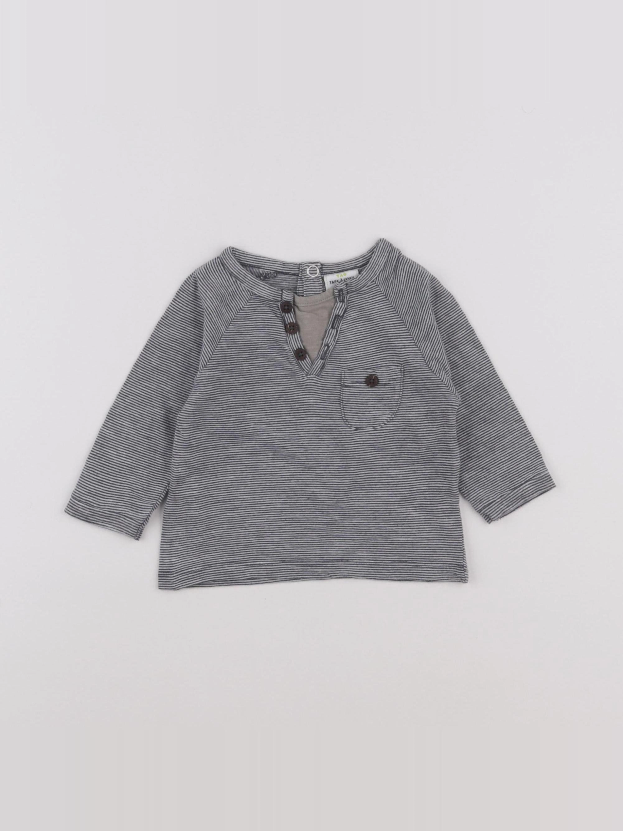 Tape à l'oeil - tee-shirt bleu - 6 mois