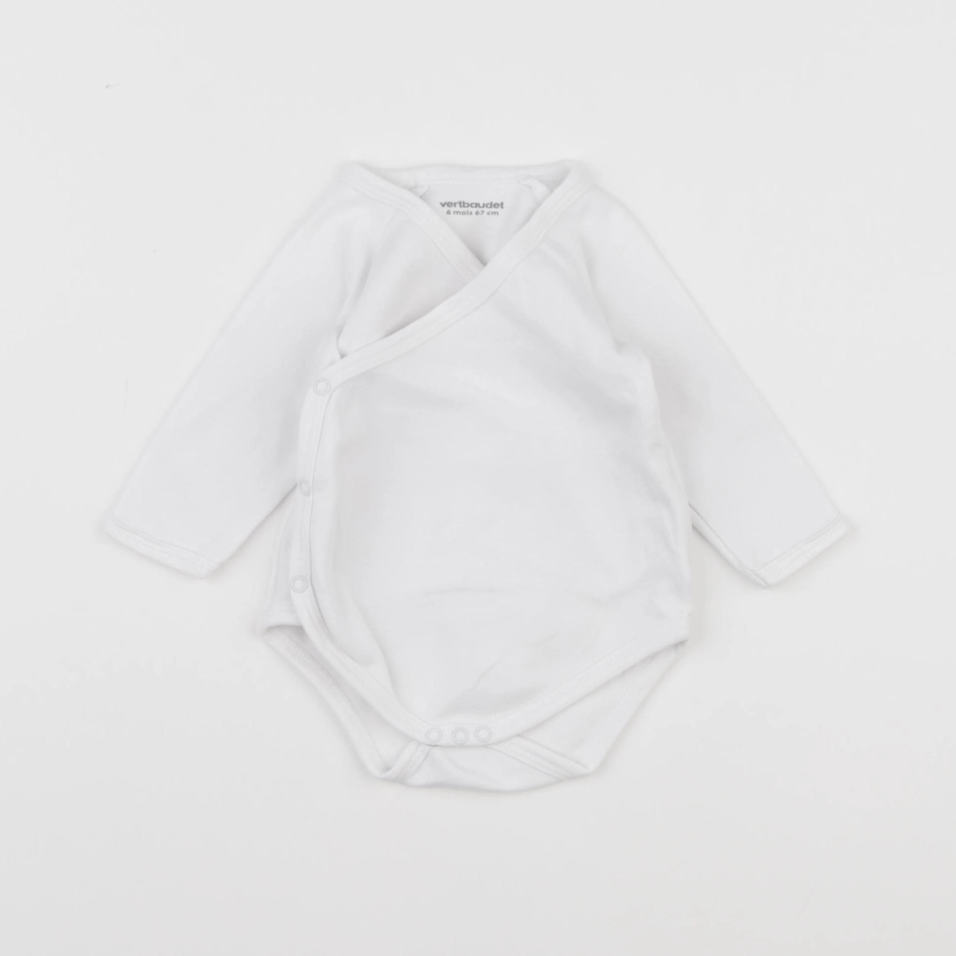 Vertbaudet - body blanc - 6 mois