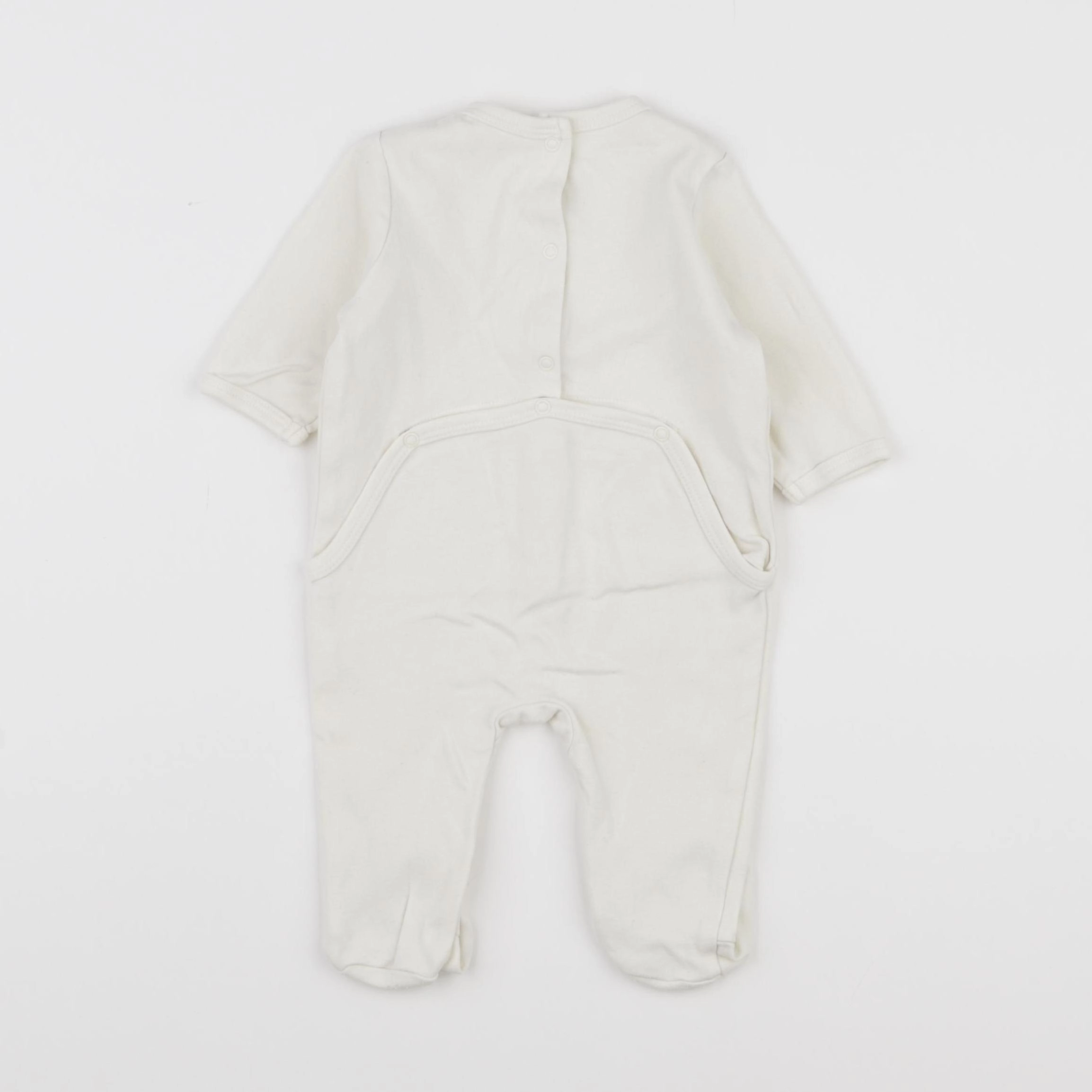 Vertbaudet - pyjama coton beige - 3 mois