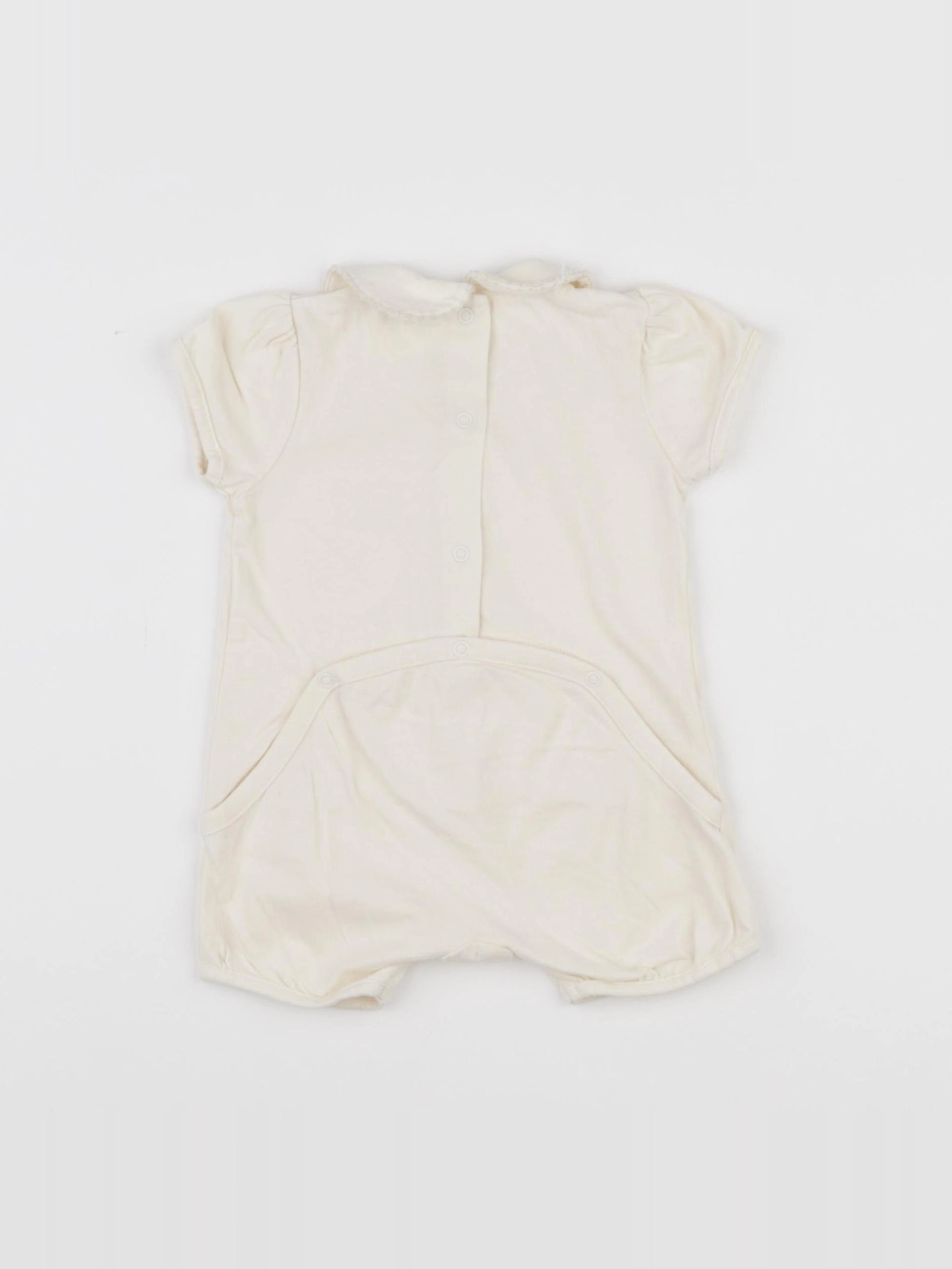 Vertbaudet - combinaison beige - 6 mois