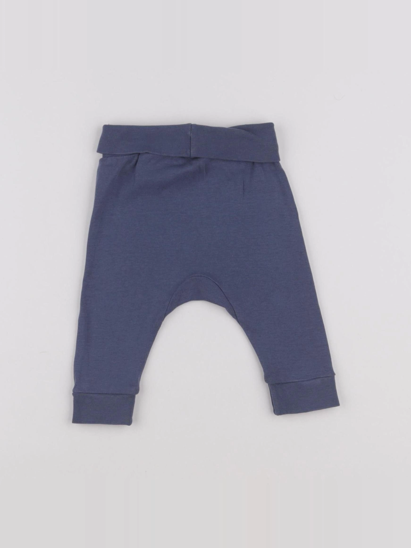 H&M - legging bleu - 2/4 mois