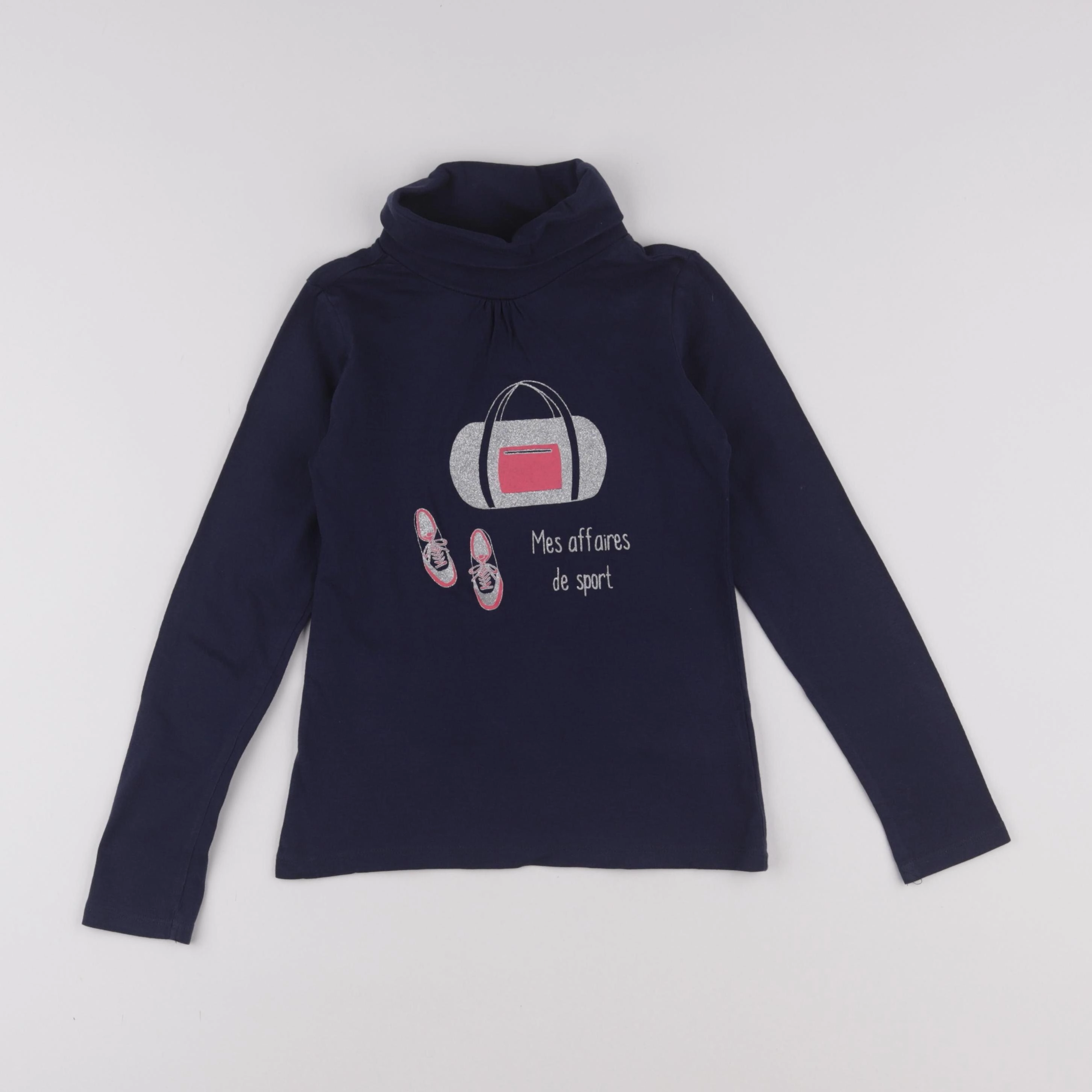 Vertbaudet - sous-pull bleu - 8 ans