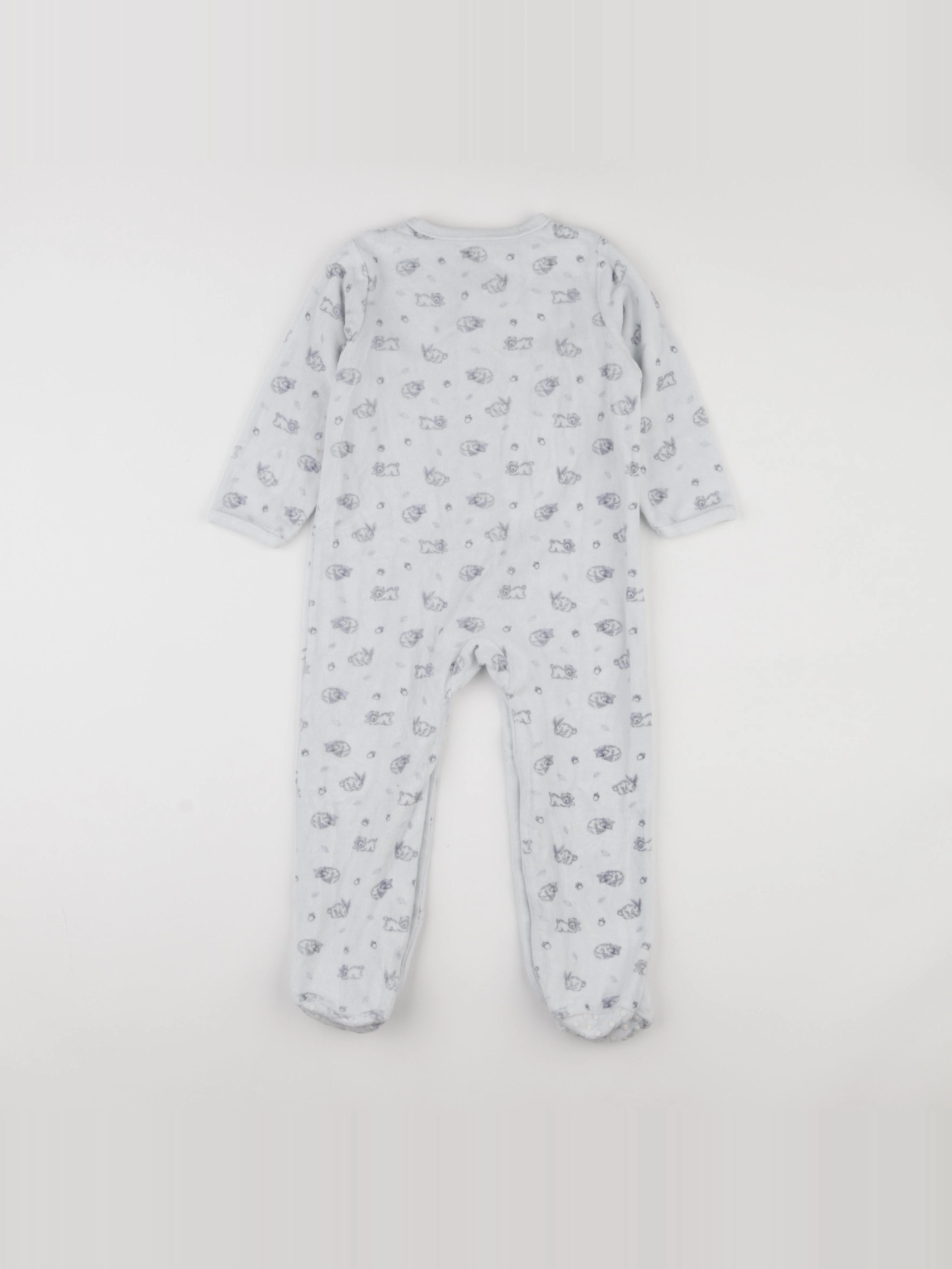 Vertbaudet - pyjama velours bleu - 3 ans