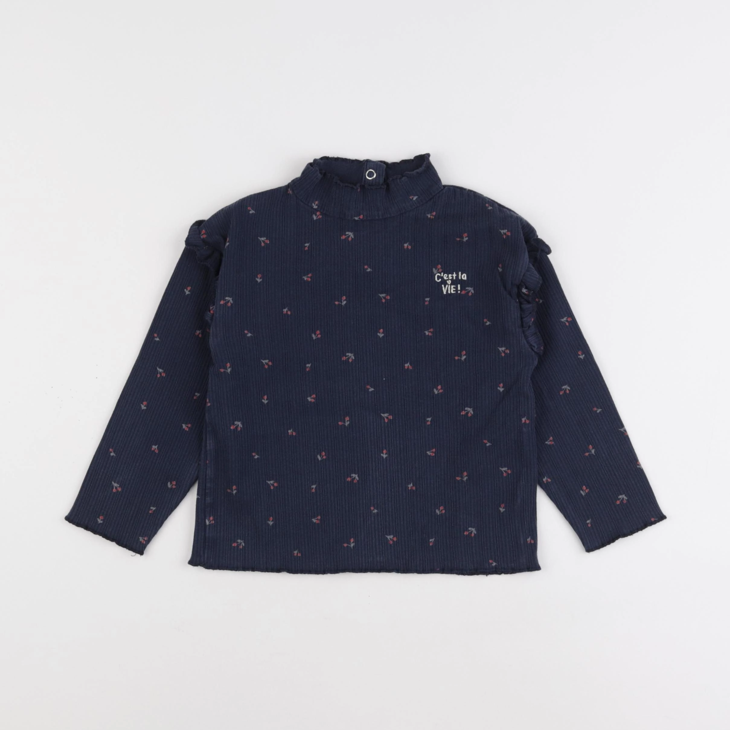 Vertbaudet - sous-pull bleu - 4 ans