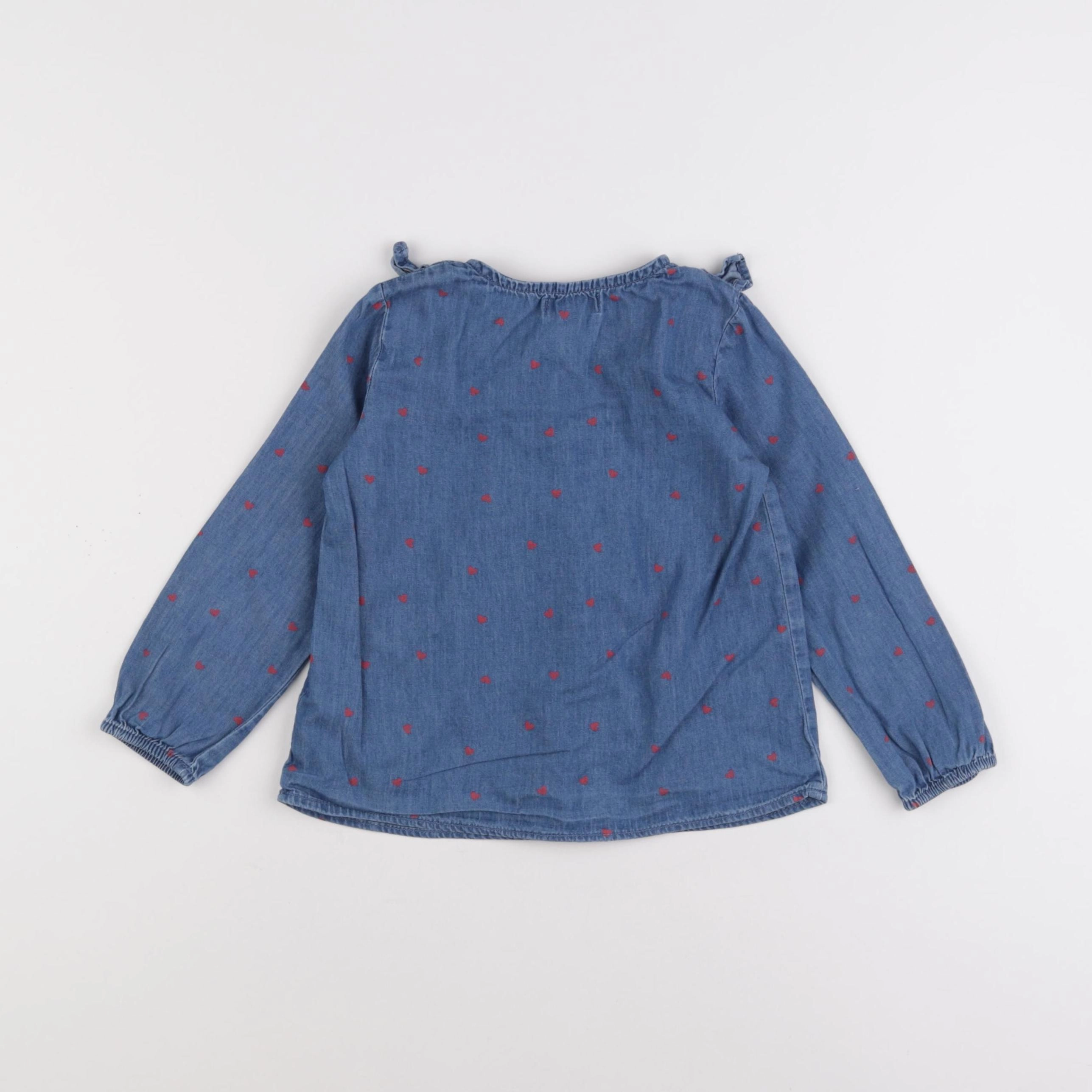 Vertbaudet - blouse bleu - 4 ans