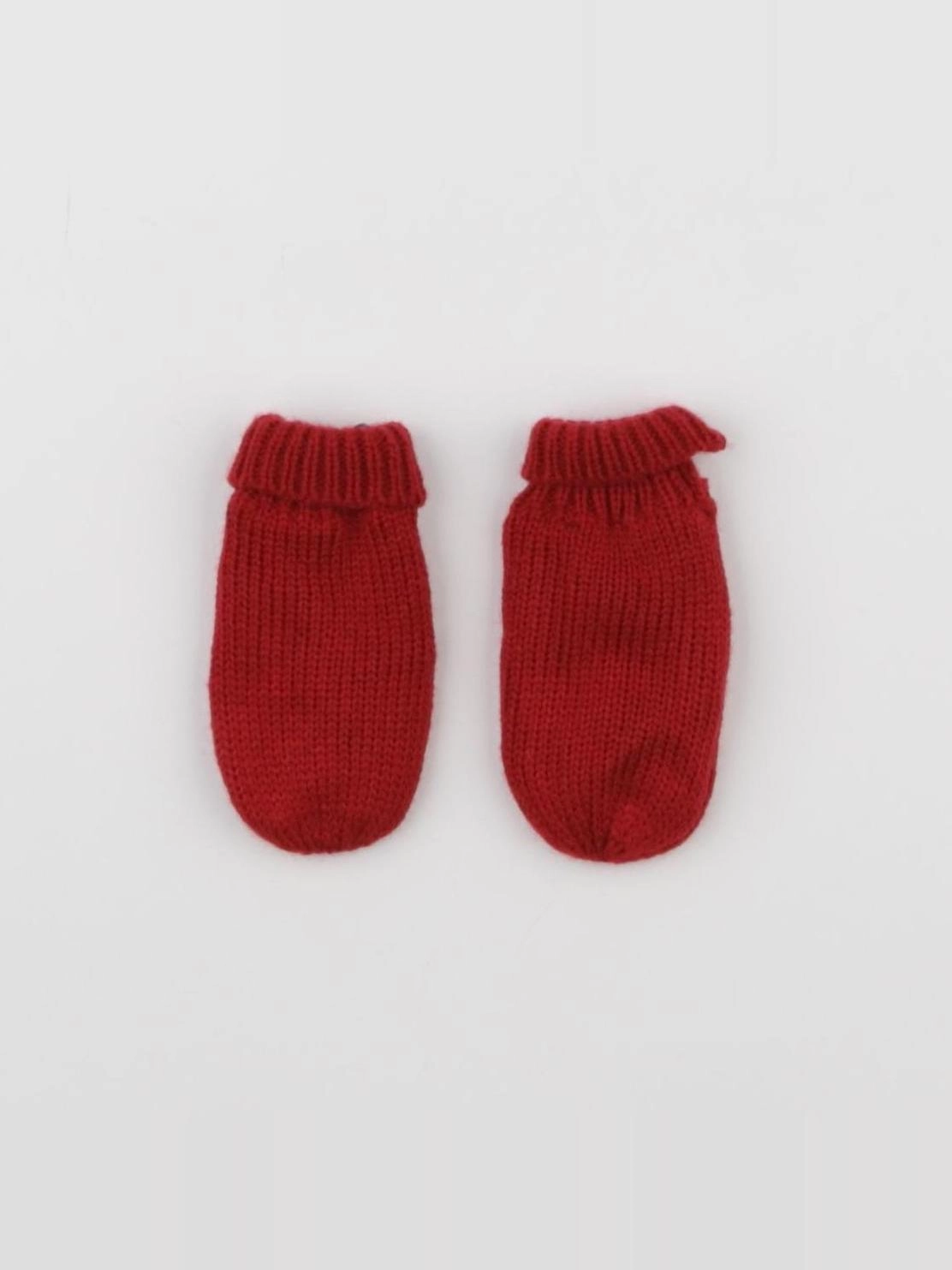 Vertbaudet - moufles rouge - 3/6 mois