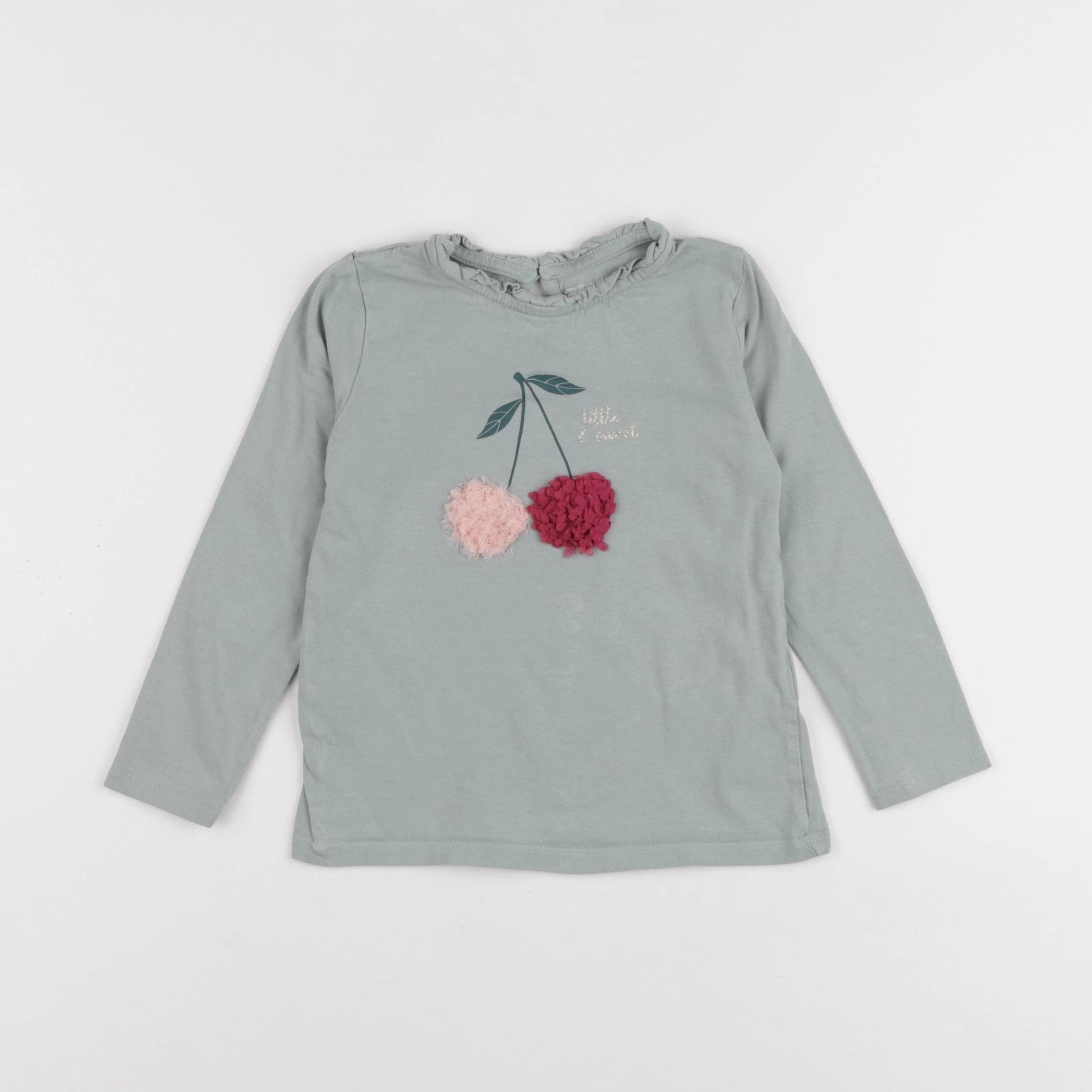Vertbaudet - tee-shirt vert - 4 ans