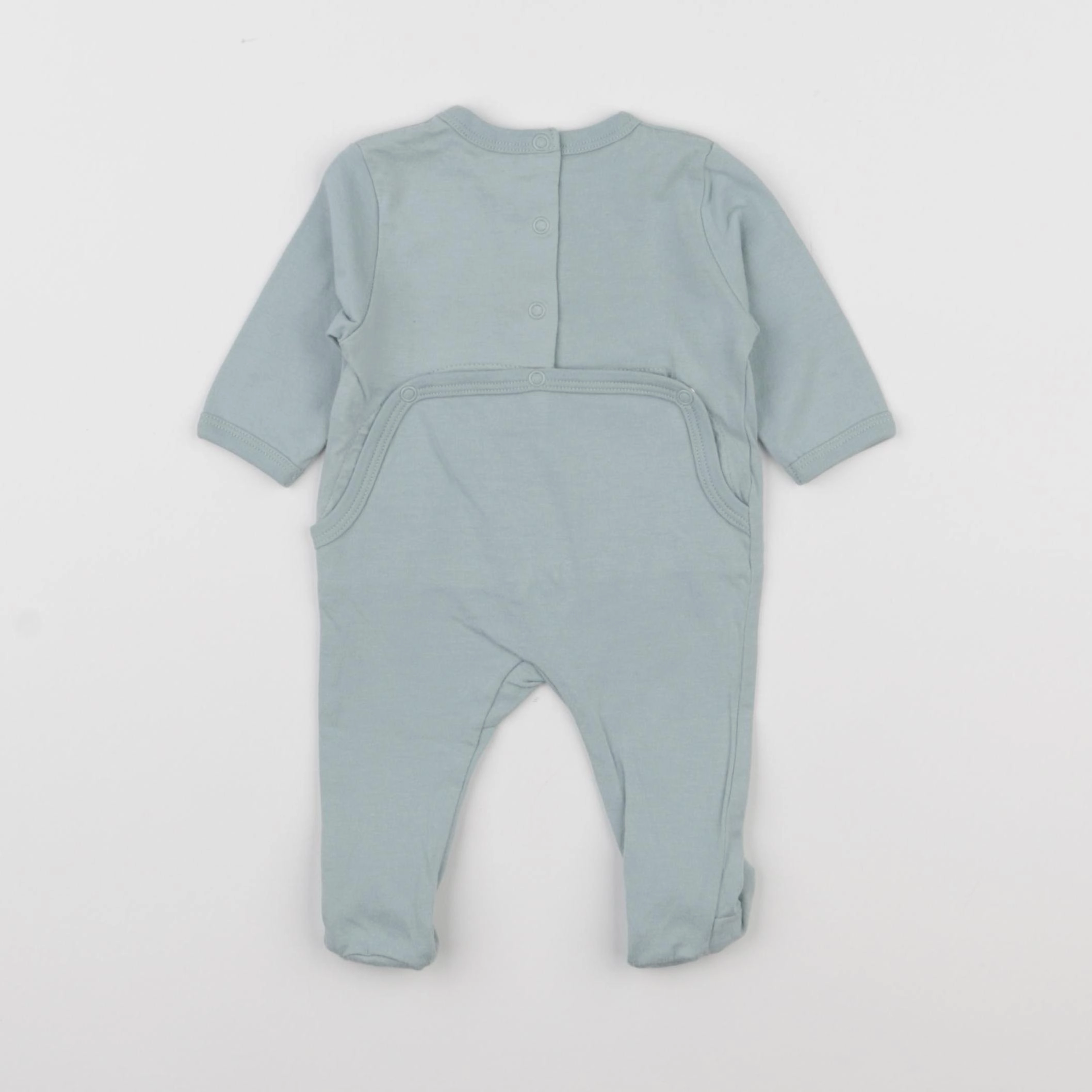 Vertbaudet - pyjama coton bleu - 1 mois