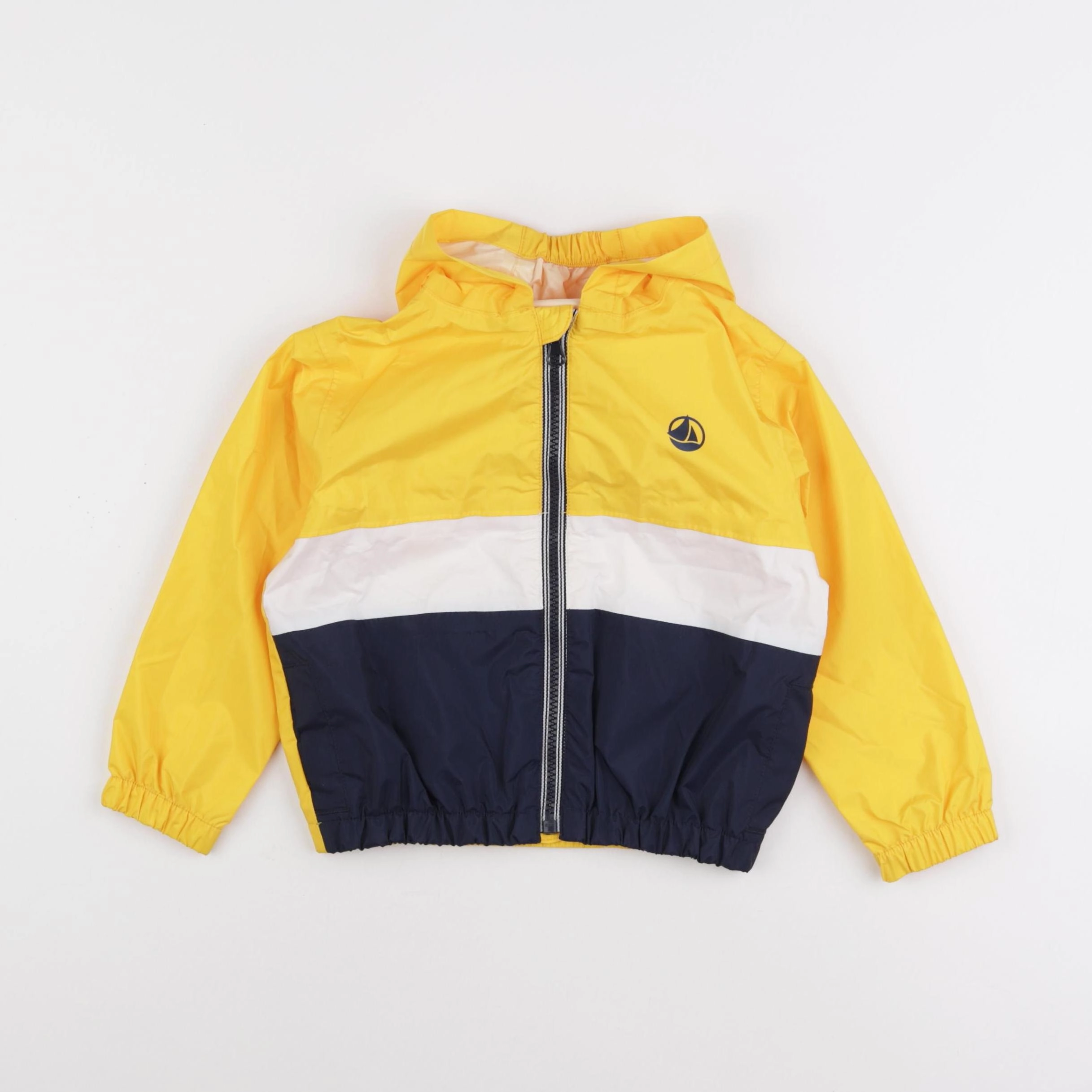 Petit Bateau - coupe-vent jaune - 3 ans
