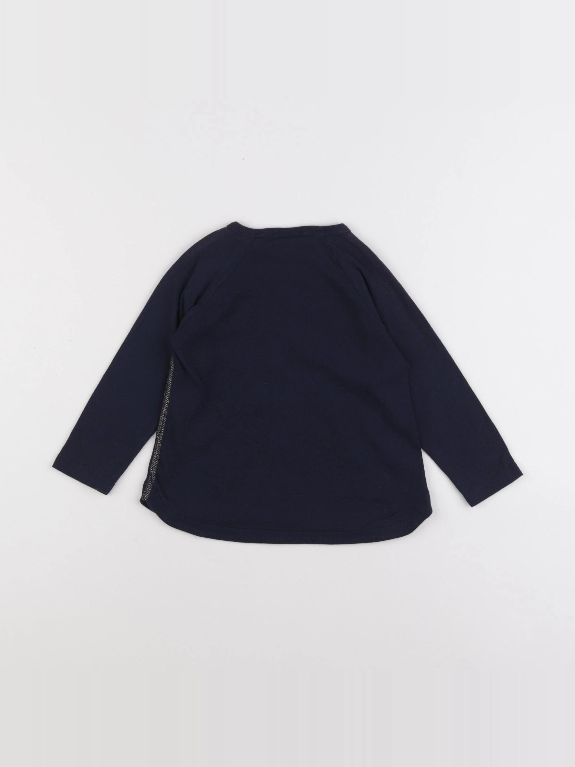 Petit Bateau - tee-shirt bleu - 18 mois