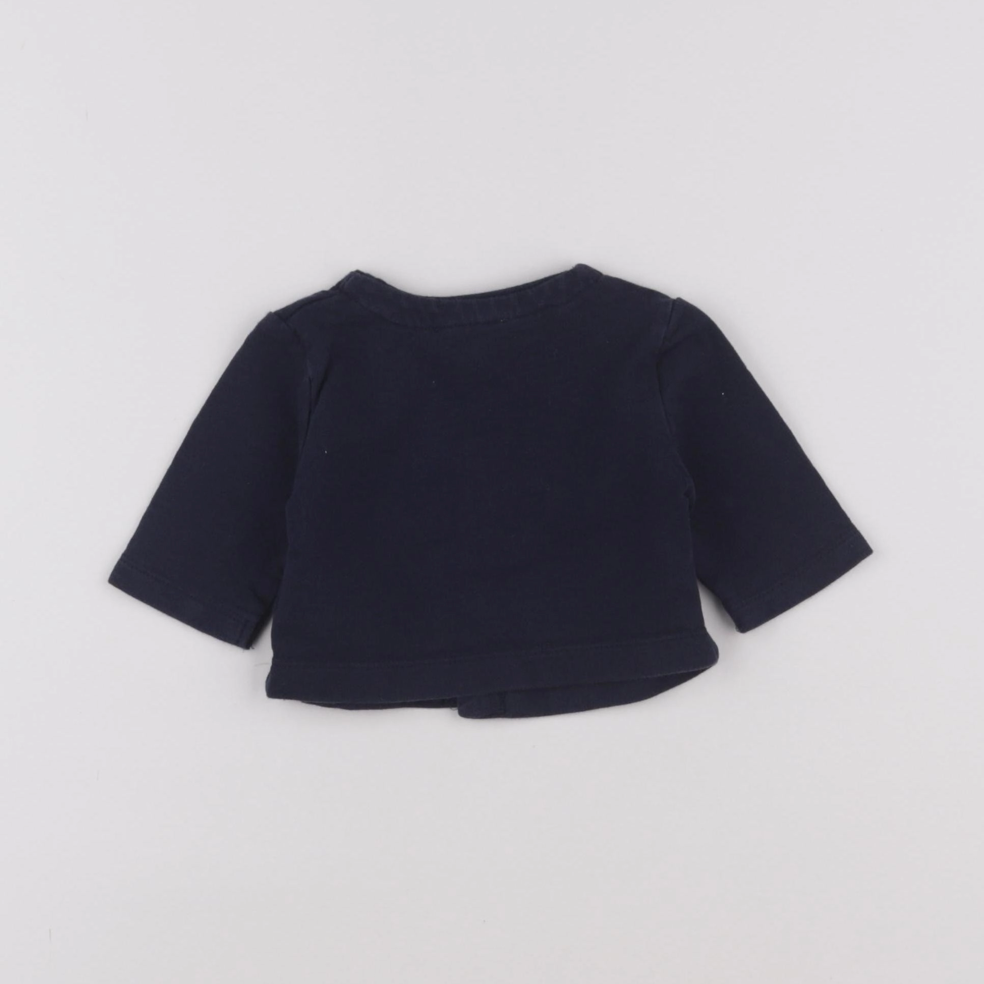 La Redoute - sweat bleu - 1 mois