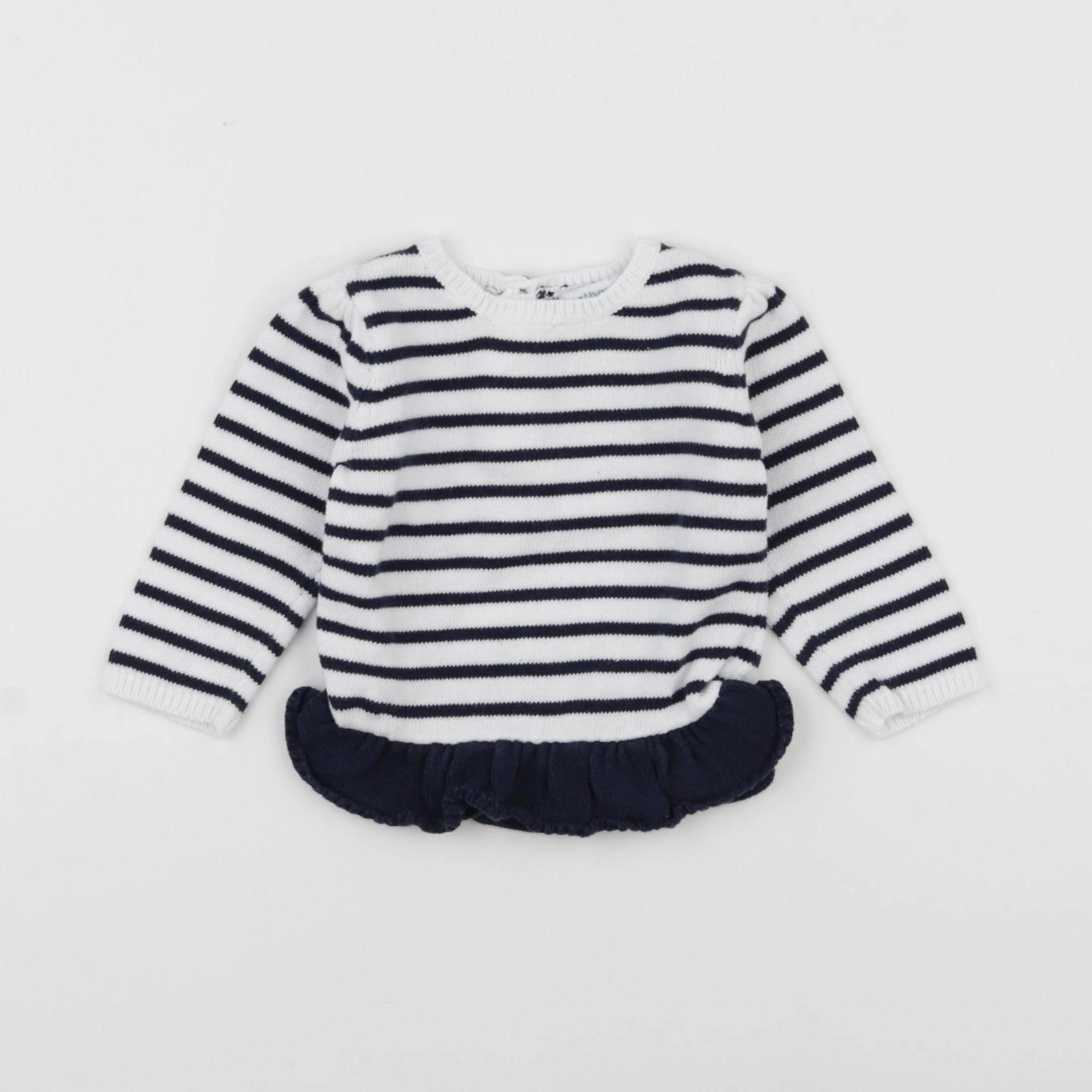 Vertbaudet - pull bleu - 9 mois