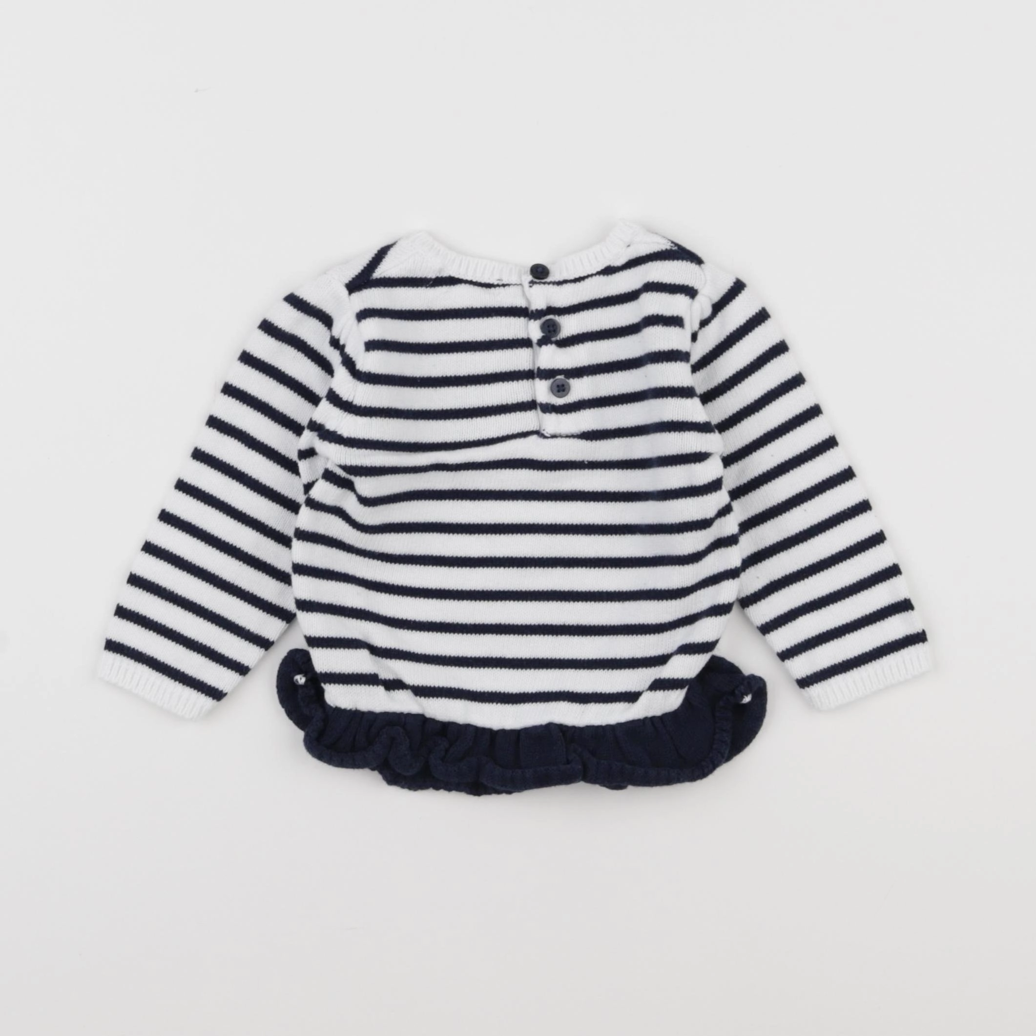 Vertbaudet - pull bleu - 9 mois