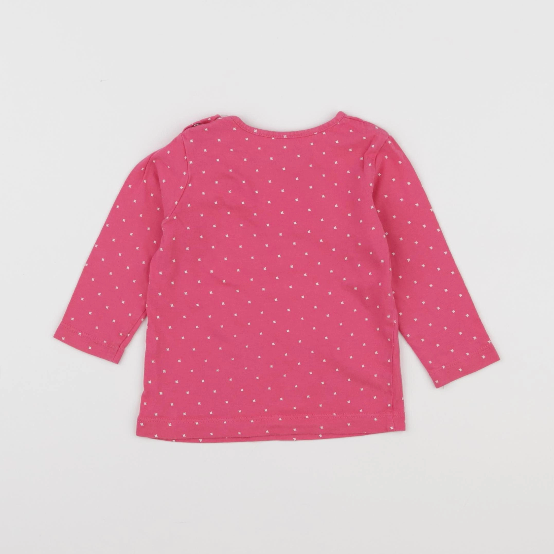 Vertbaudet - tee-shirt rose - 12 mois