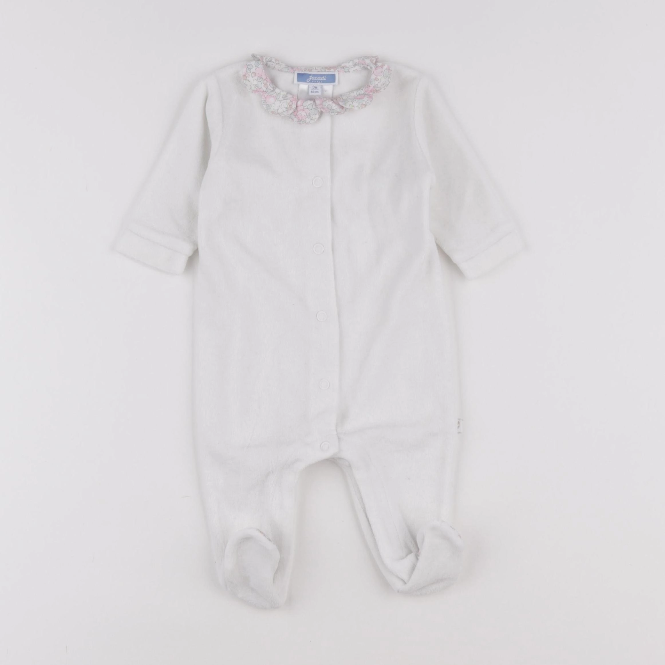 Jacadi - pyjama velours multicolore - 3 mois