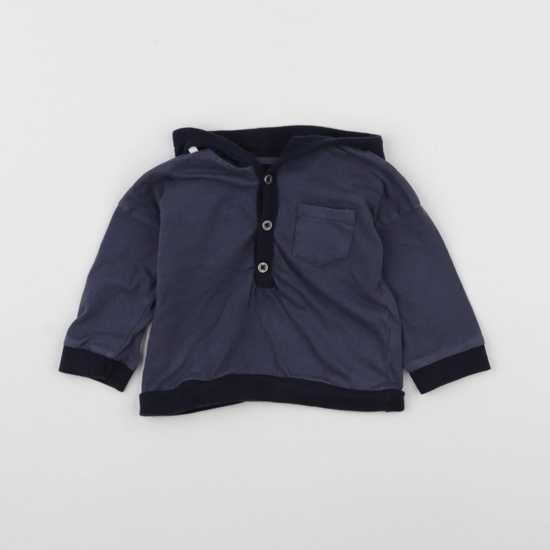 Vertbaudet - tee-shirt bleu - 9 mois