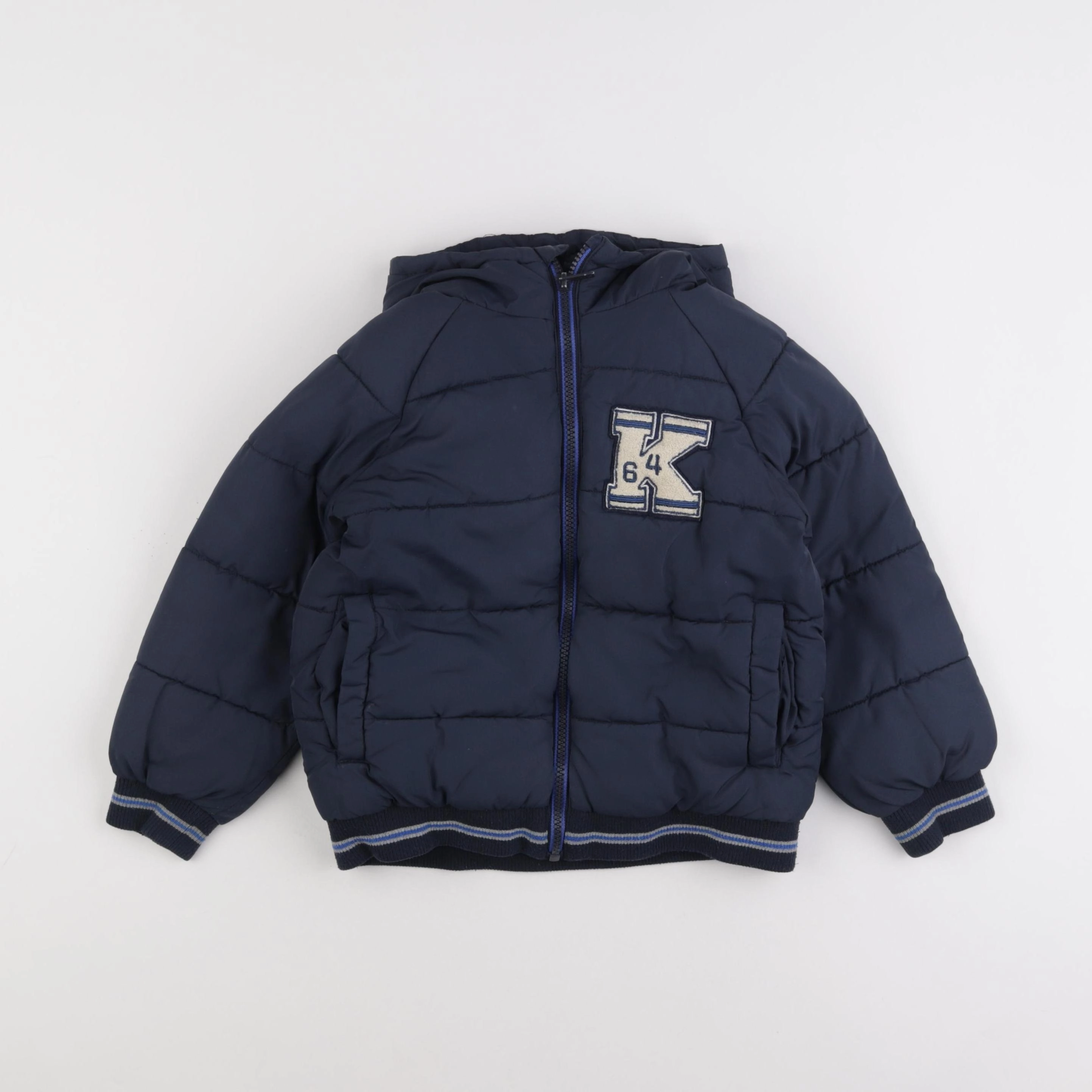 Vertbaudet - doudoune bleu - 6 ans