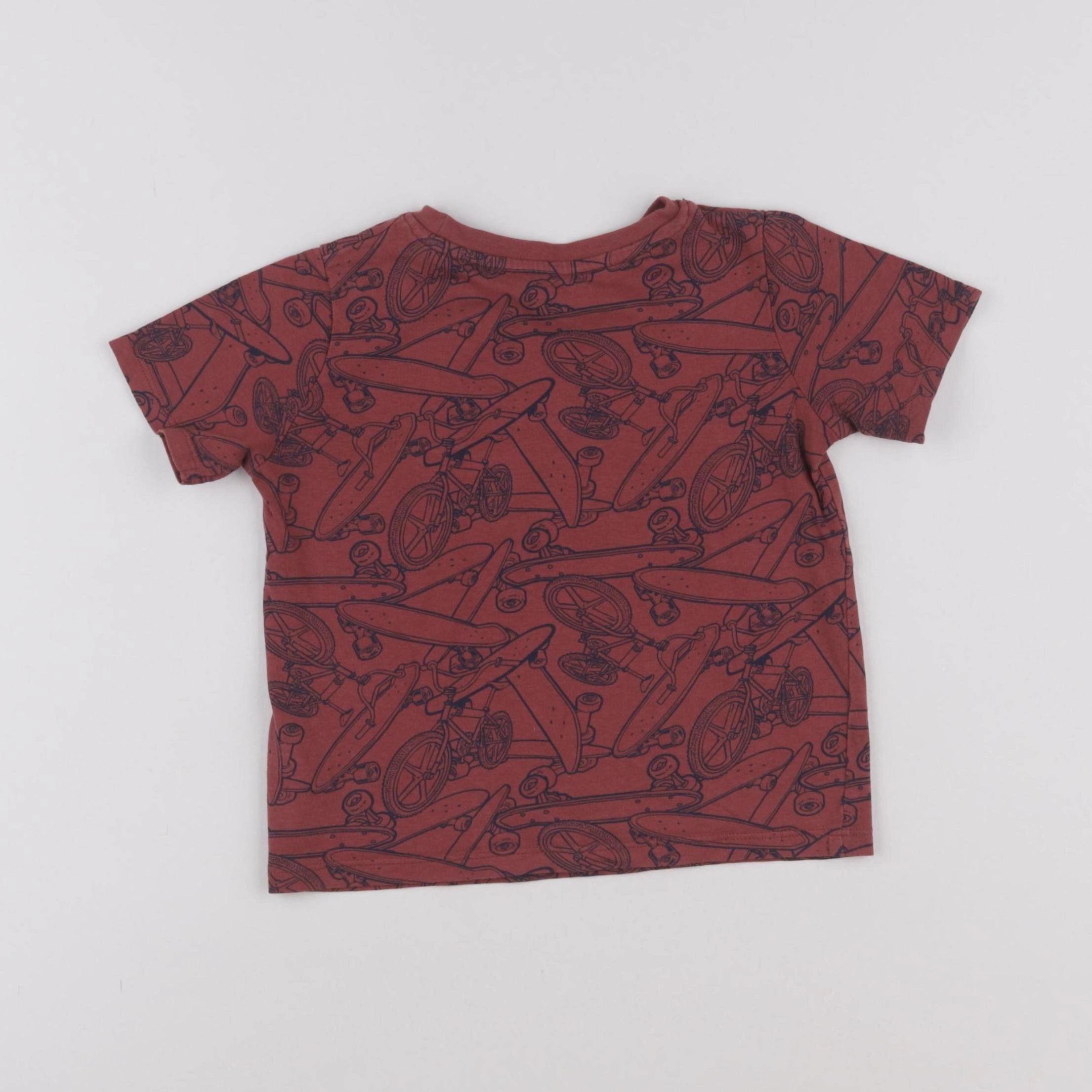 Vertbaudet - tee-shirt rouge - 3 ans