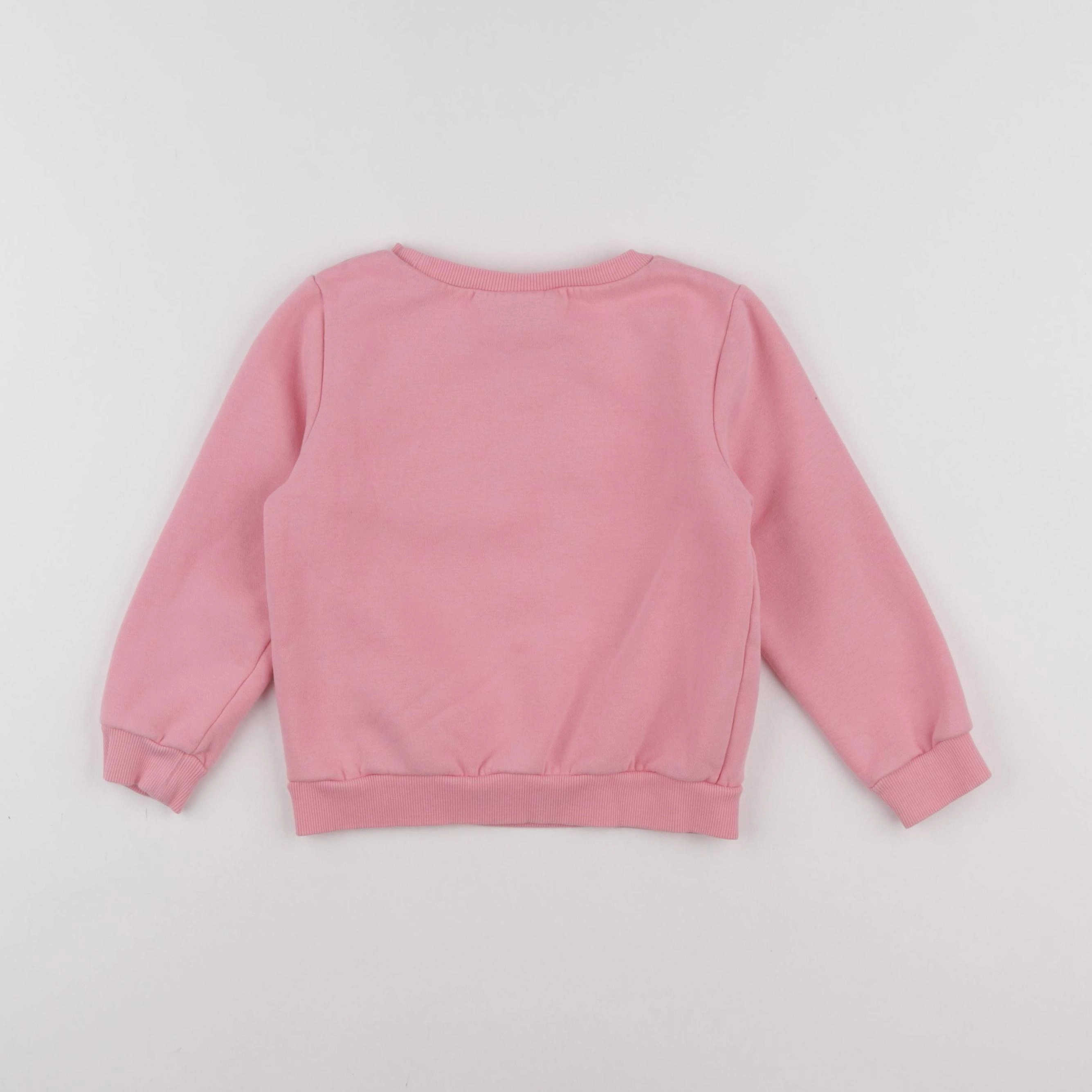 Tape à l'oeil - sweat rose - 4 ans