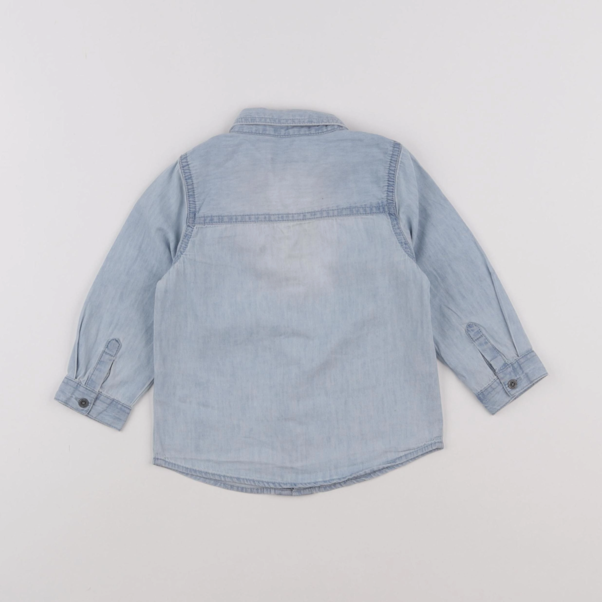 Vertbaudet - chemise bleu - 24 mois