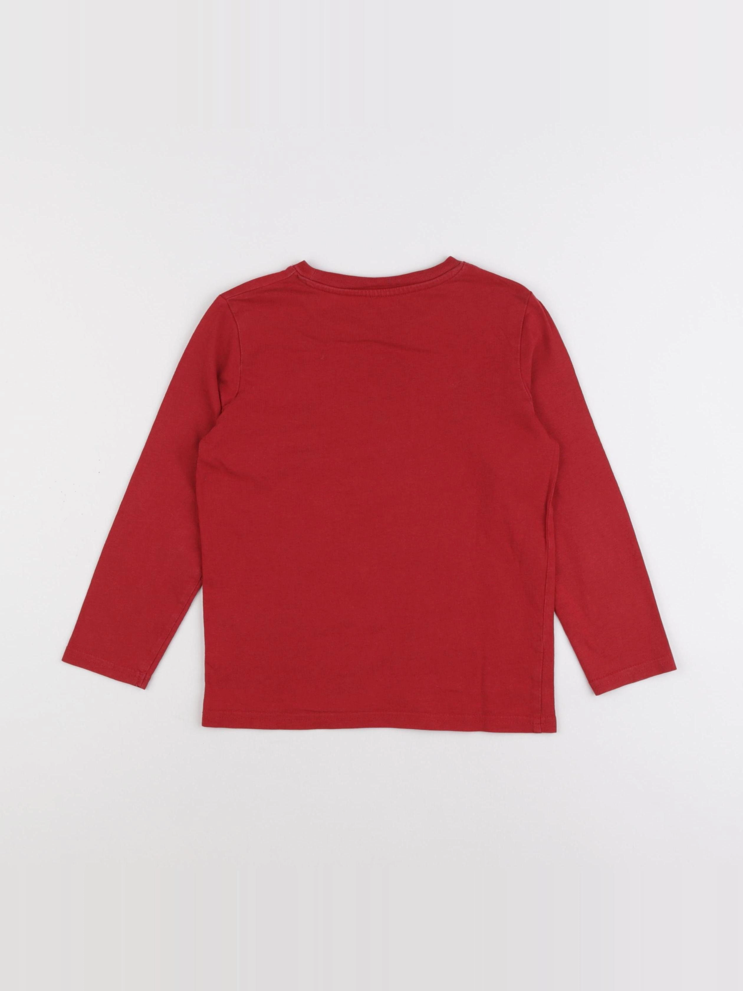 Vertbaudet - tee-shirt rouge - 6 ans