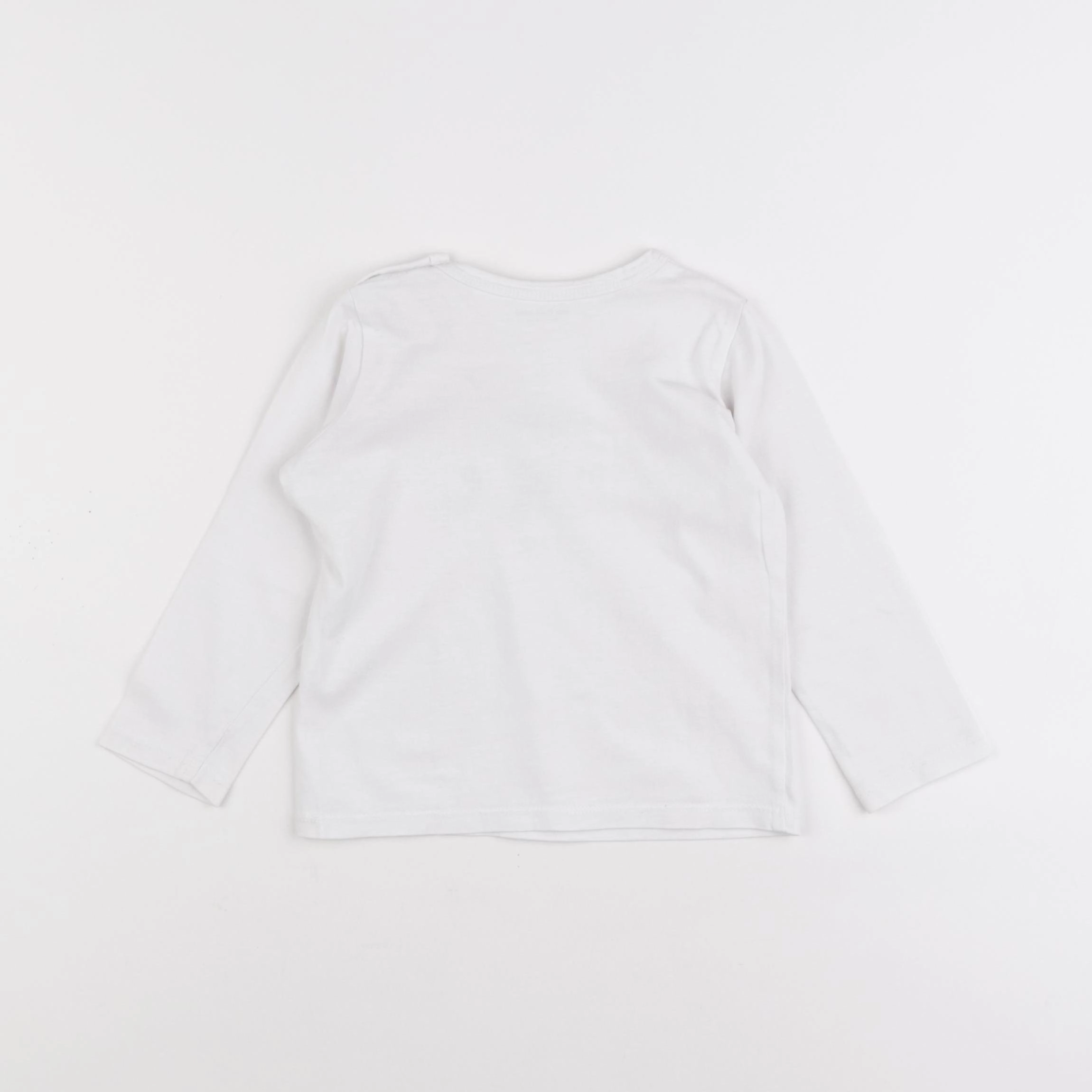Vertbaudet - tee-shirt blanc - 2 ans