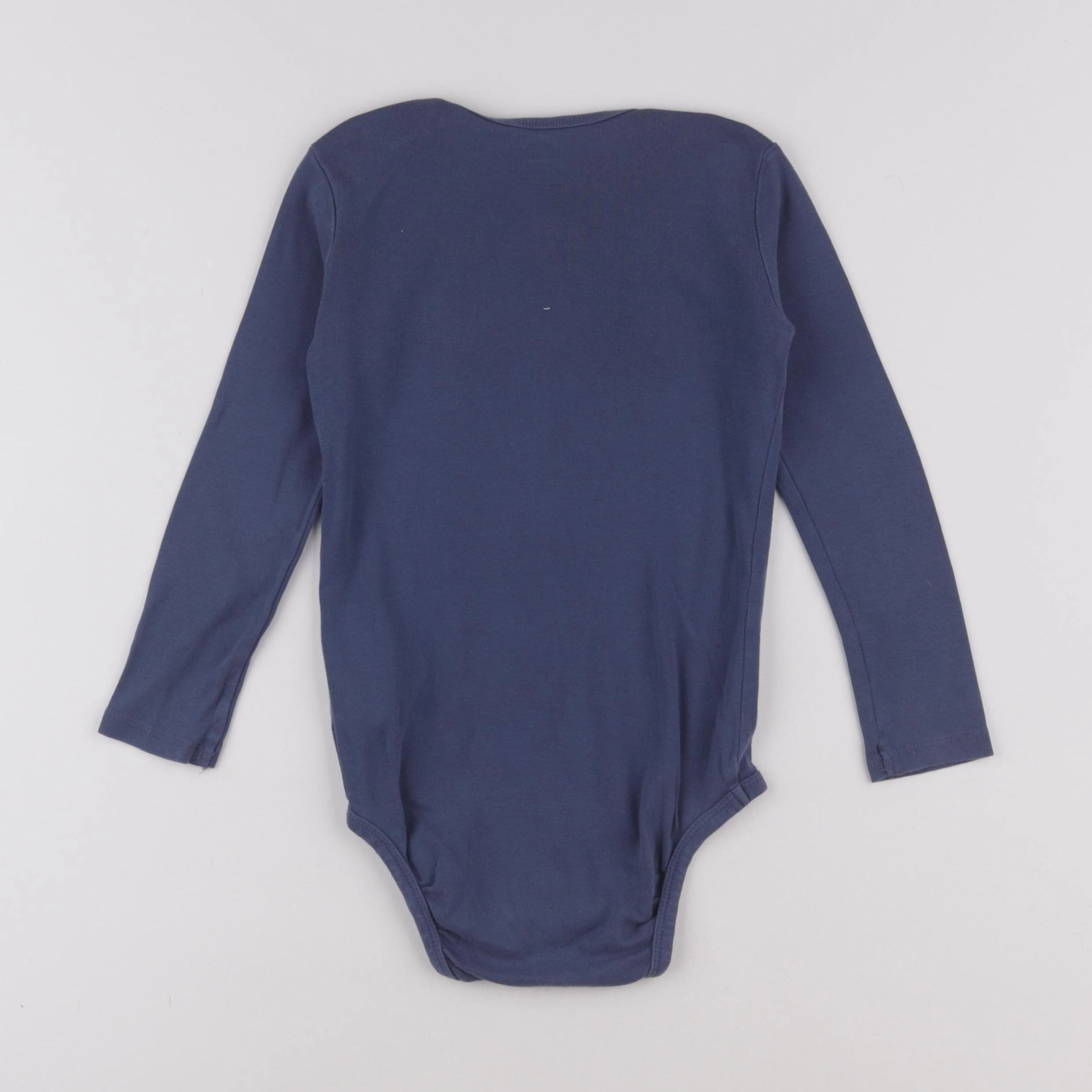 H&M - body bleu - 3/4 ans