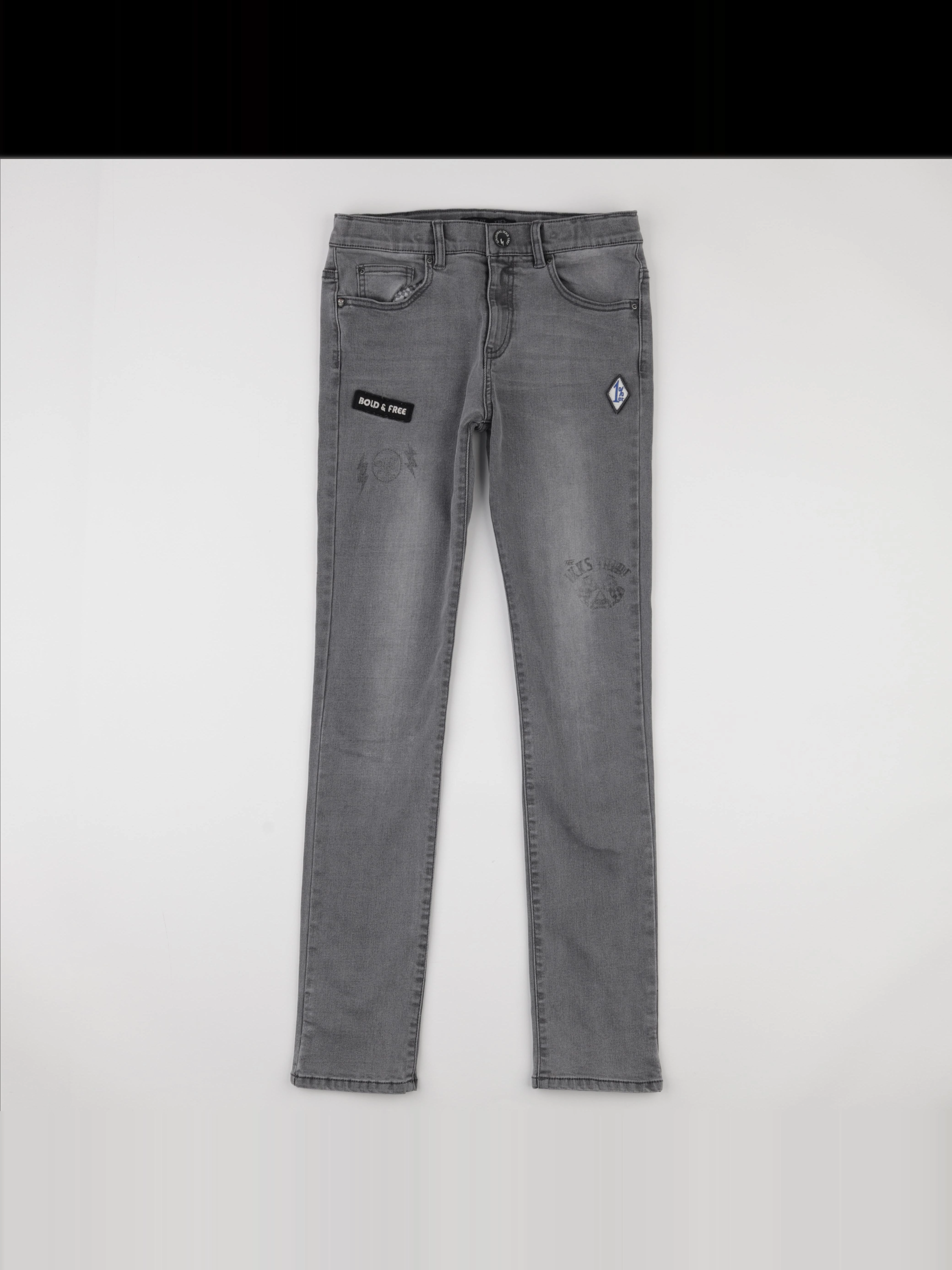 IKKS - jean gris - 14 ans