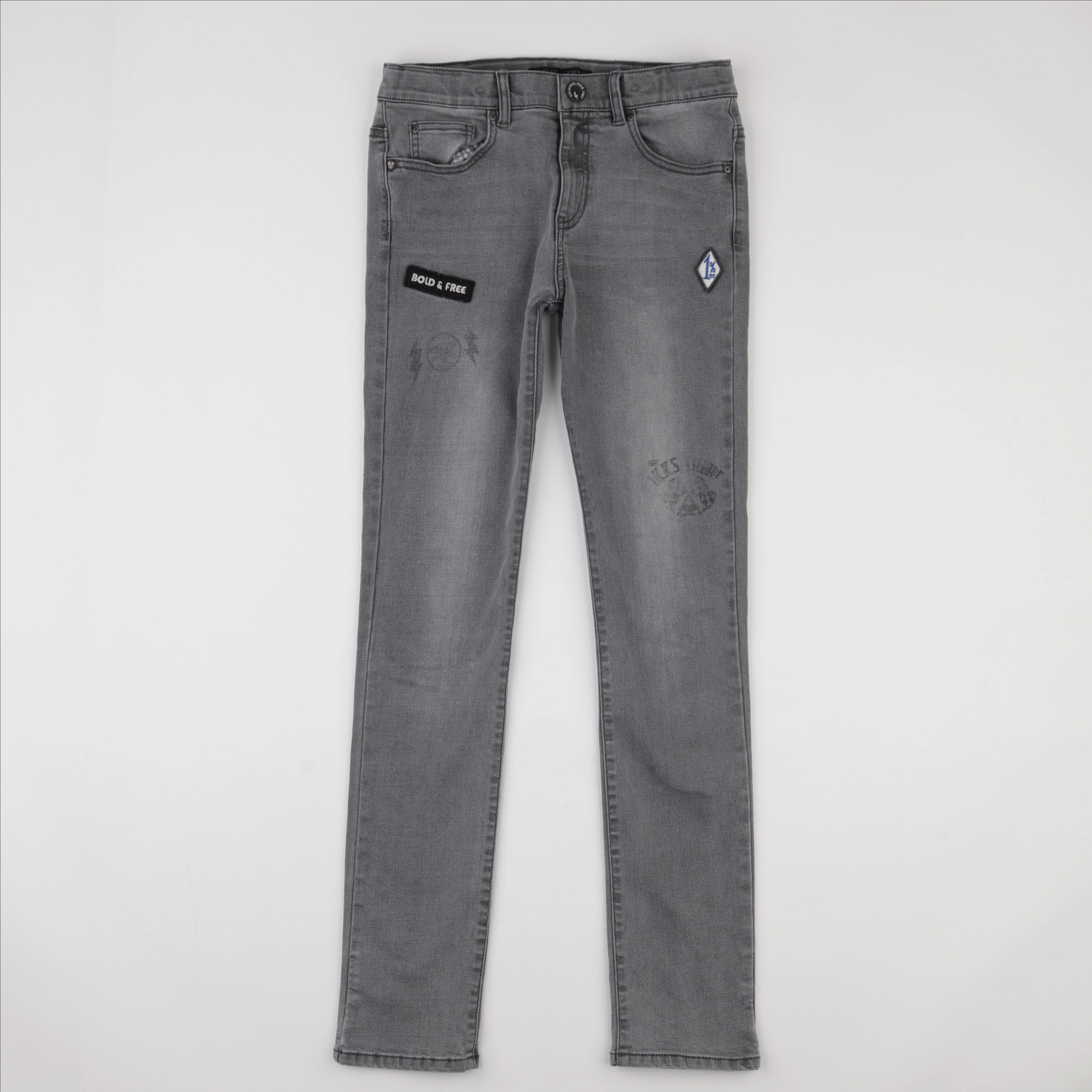 IKKS - jean gris - 14 ans