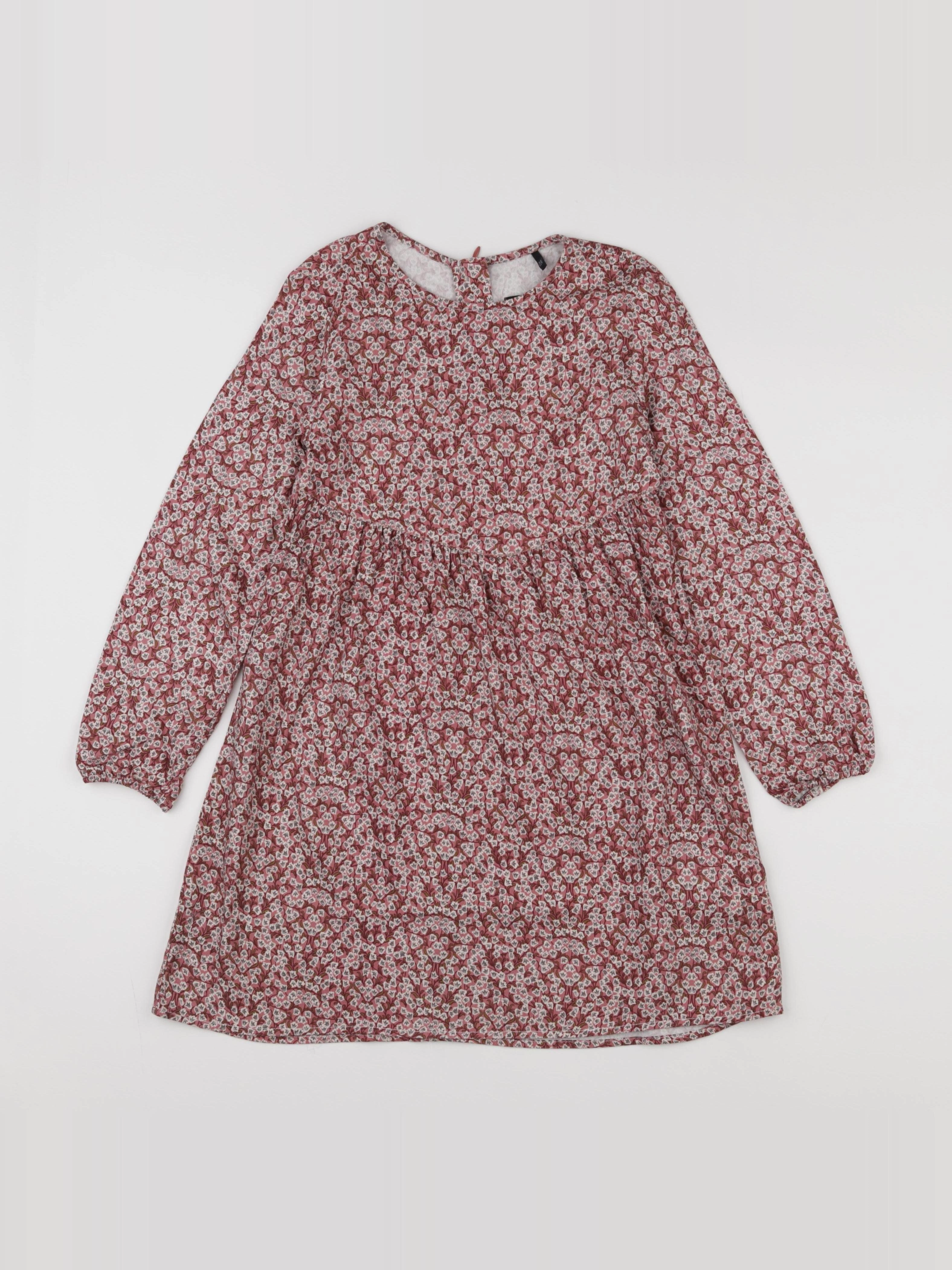 IKKS - robe rose - 8 ans