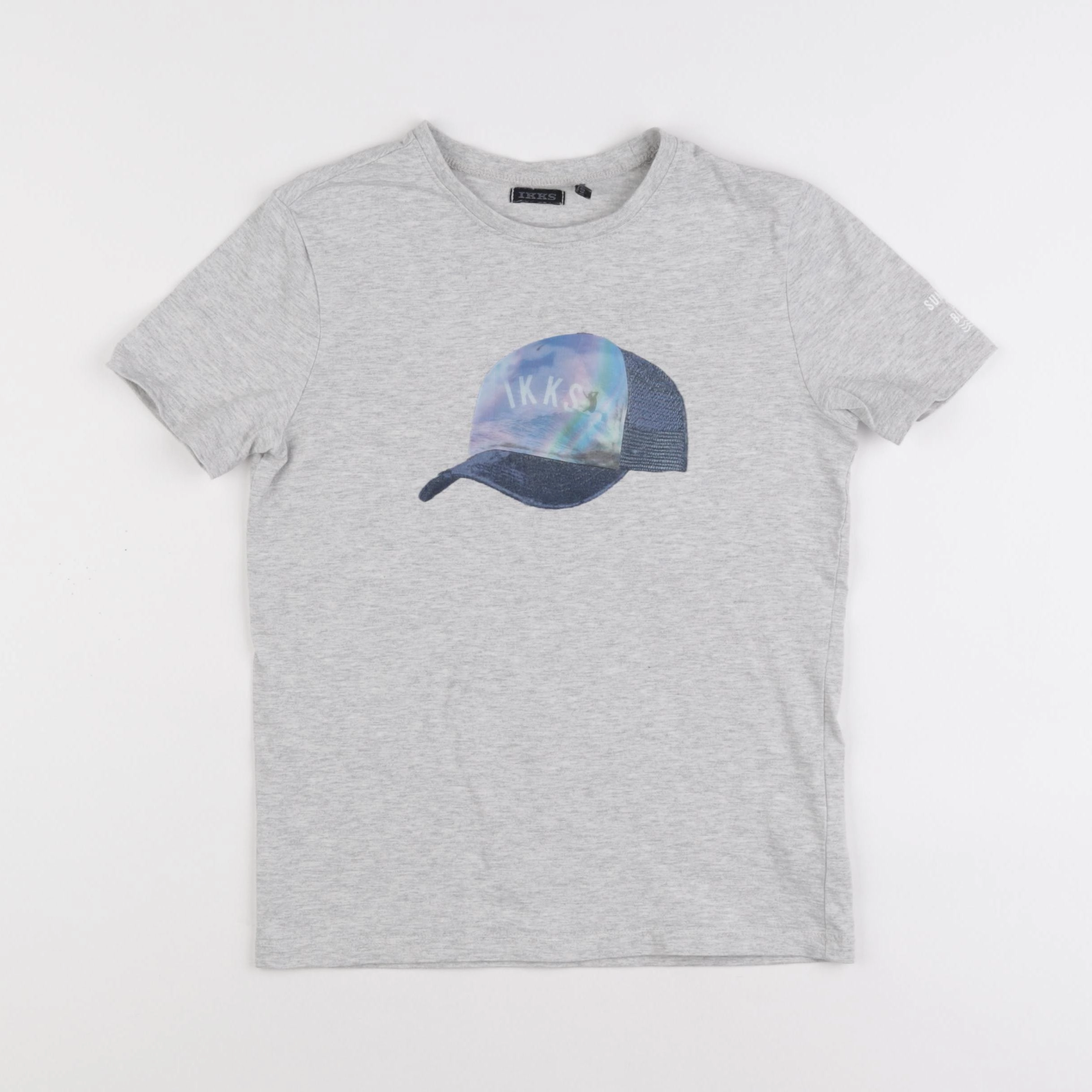 IKKS - tee-shirt gris - 10 ans