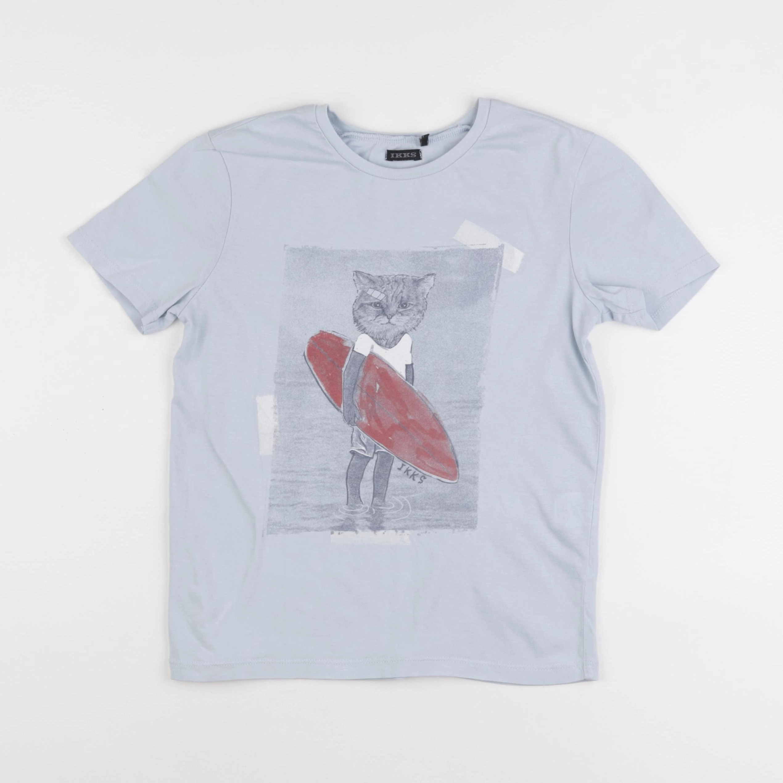 IKKS - tee-shirt bleu - 10 ans