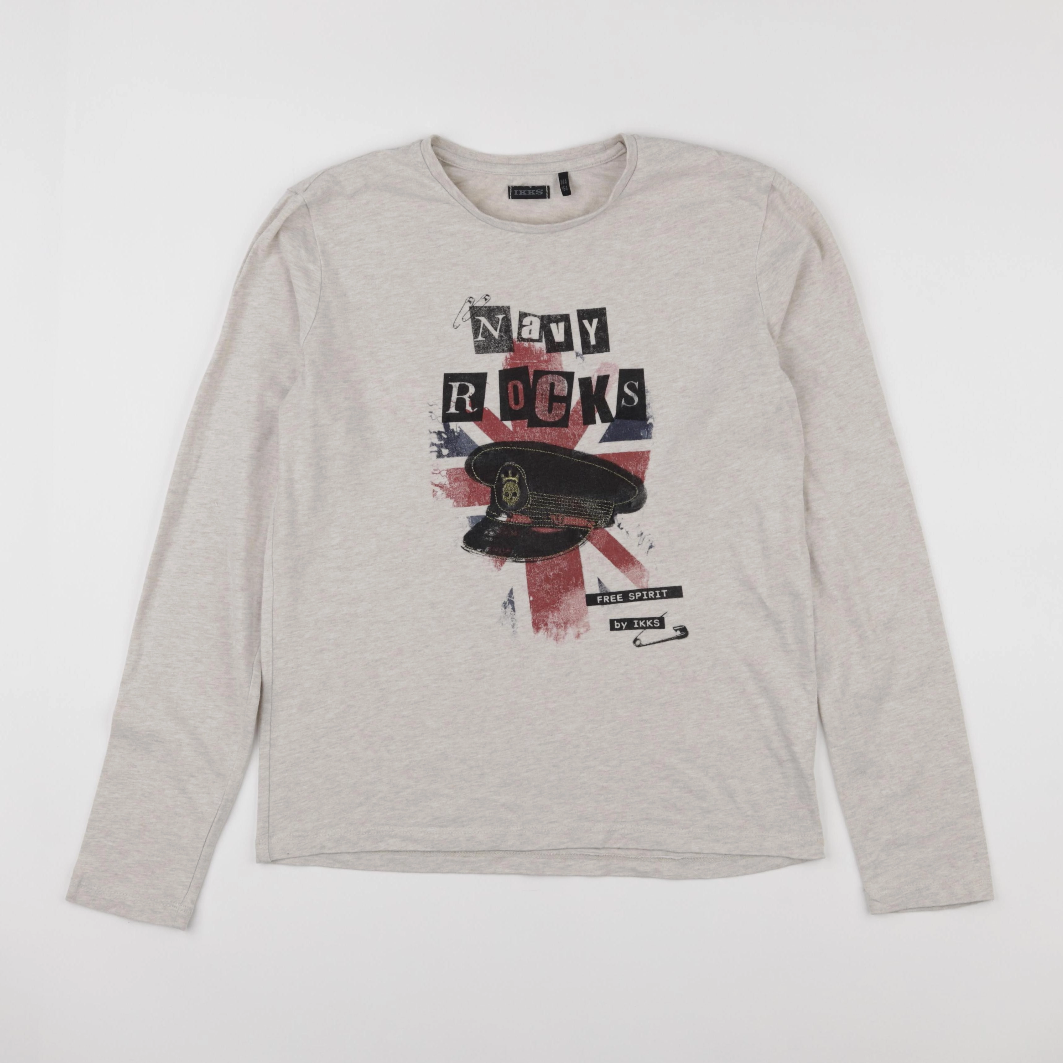 IKKS - tee-shirt beige - 14 ans
