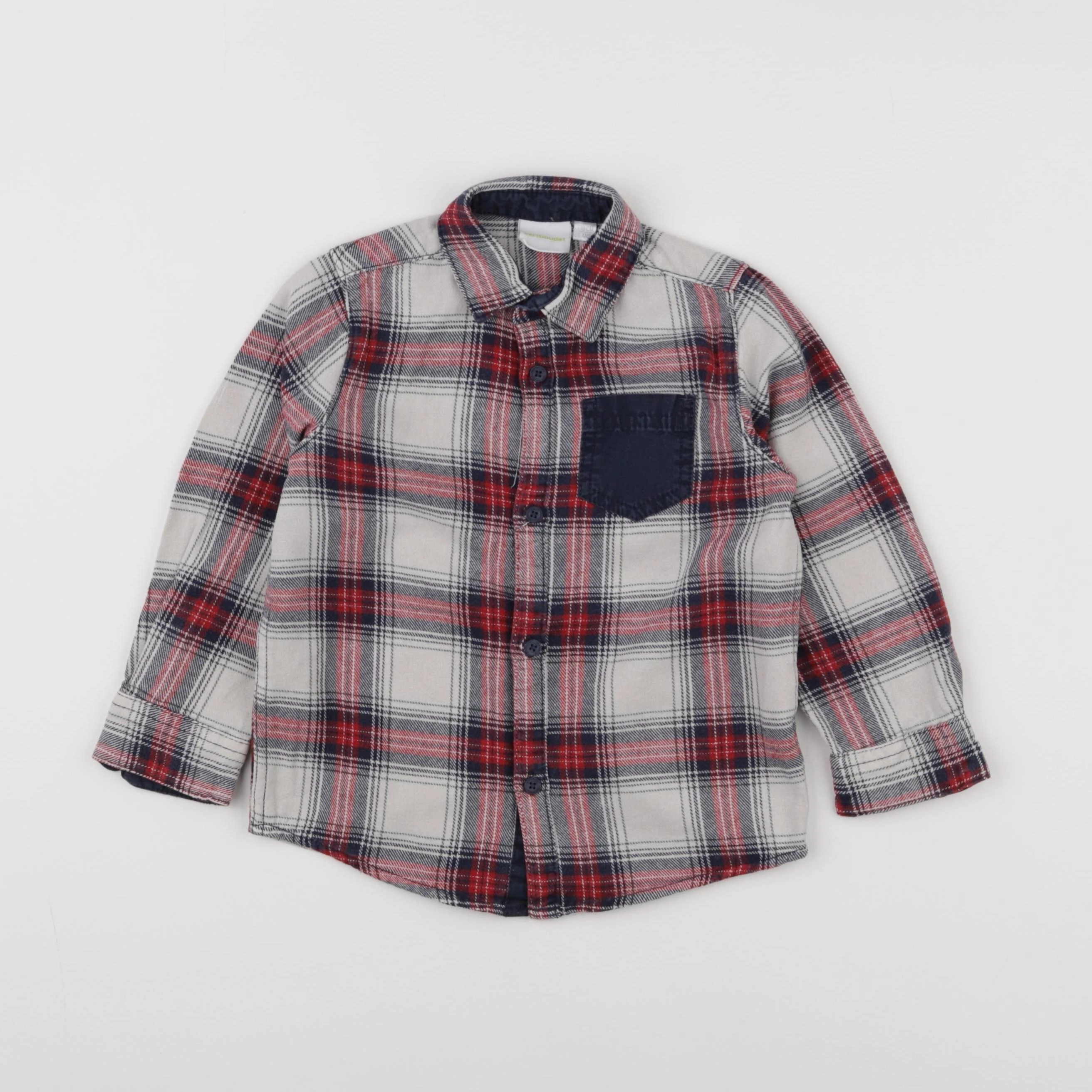 Vertbaudet - chemise multicolore - 5 ans