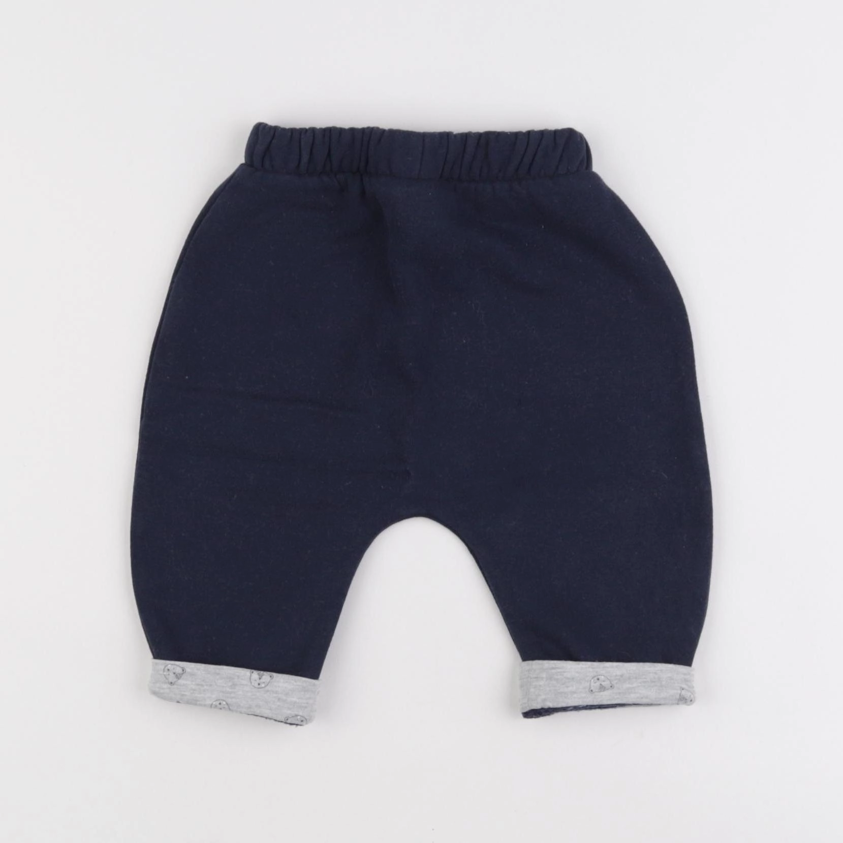 Vertbaudet - sarouel doublé bleu - 3 mois